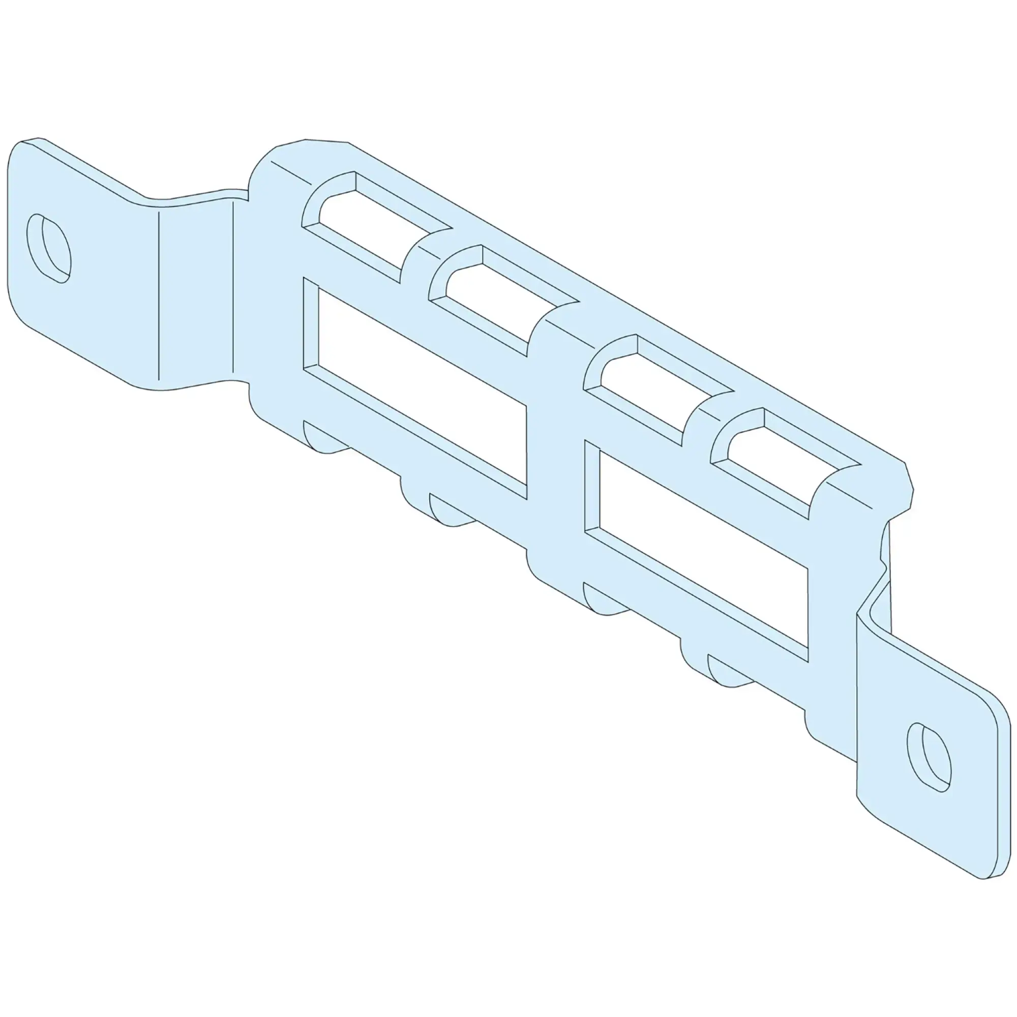 Schneider Electric LVS08794 PrismaSeT-P, Cable Retaining Rail, Side, Depth=400mm,(4 Pieces) (img_002)