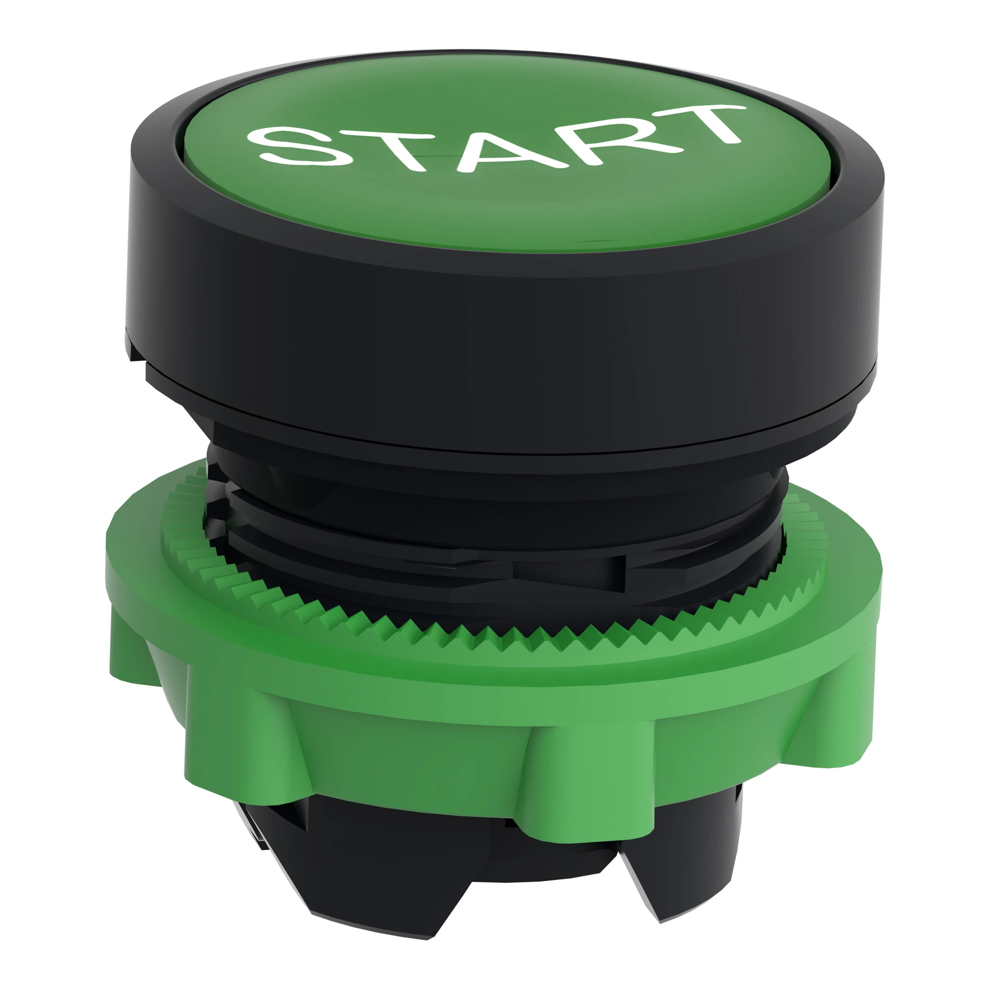 Schneider Electric ZB5AA333 Pushbutton, Front Element, Harmony XB5, Plastic, 22mm, green, labeled START, momentary (img_005) Schneider Electric ZB5AA333 Pushbutton, Front Element, Harmony XB5, Plastic, 22mm, green, labeled START, momentary (img_005)