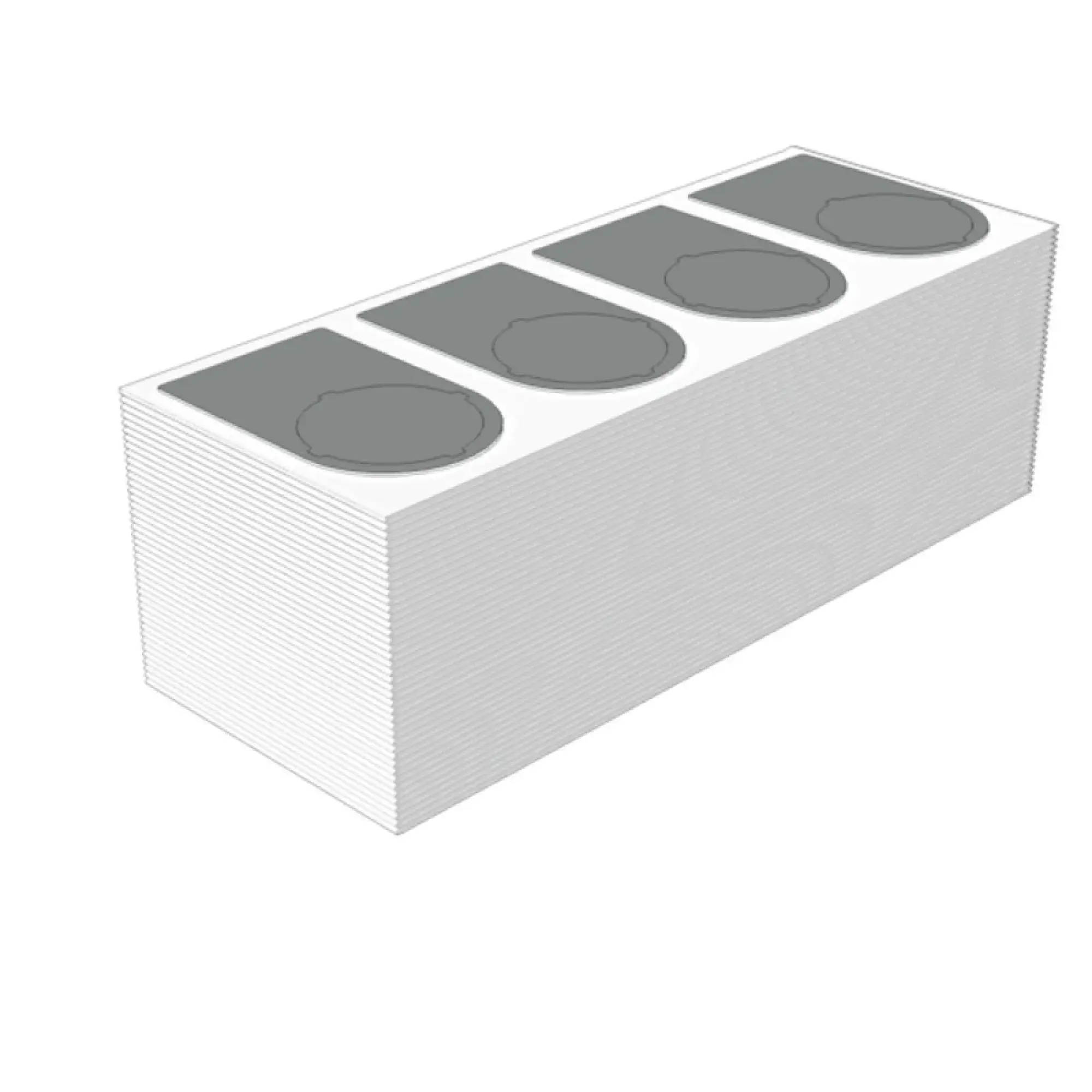Weidmüller 2621210000 Device marking, Width: 36 mm, Polyester, silver, Operating temperature range: -30...80 °C (img_001)