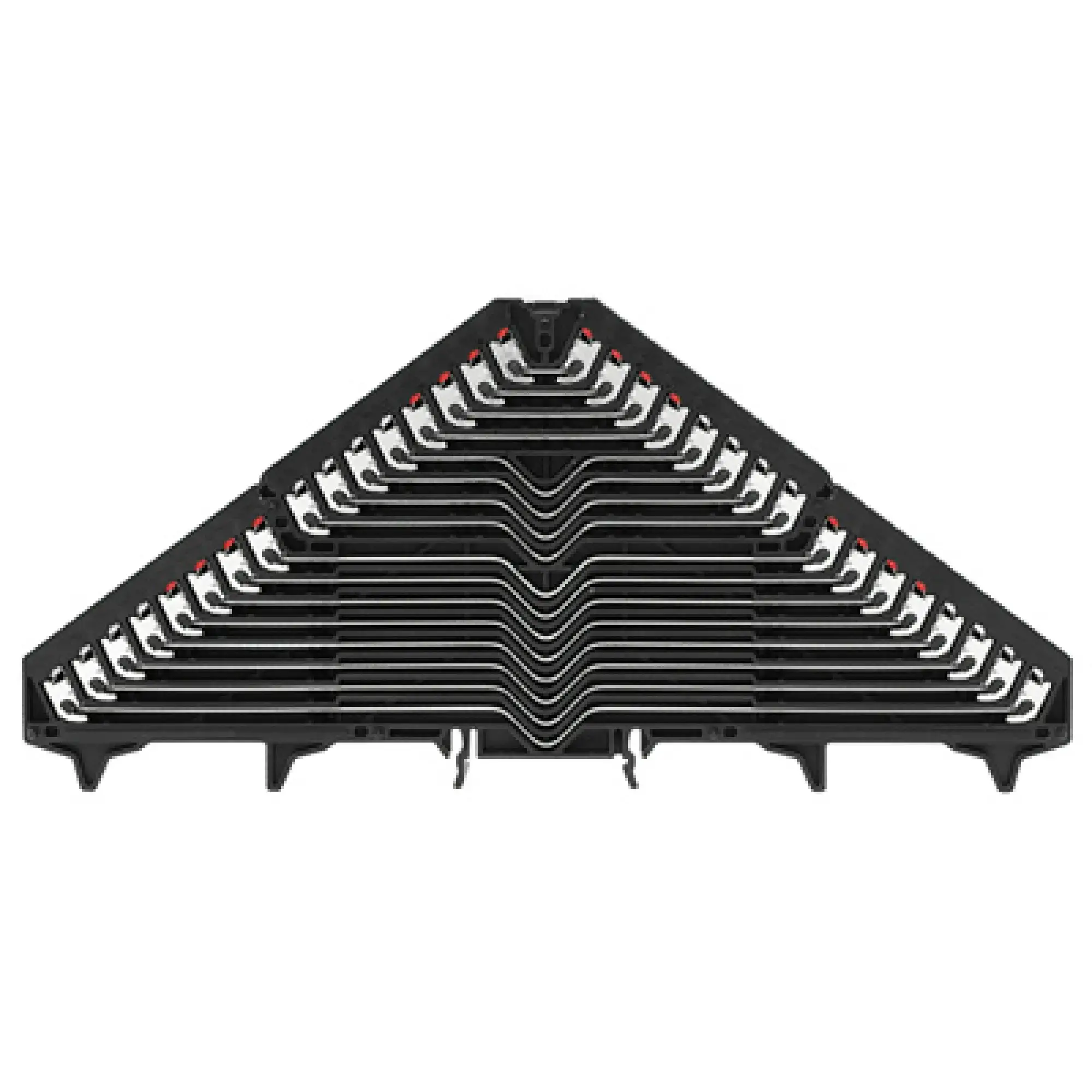 Weidmüller 1173680000 Patch distributor terminal, PUSH IN, black, 1.5 mm², 6 A, 250 V, Number of connections: 64, Number of levels: 16, TS 35 x 7.5, V-0, Polycarbonate (img_001)