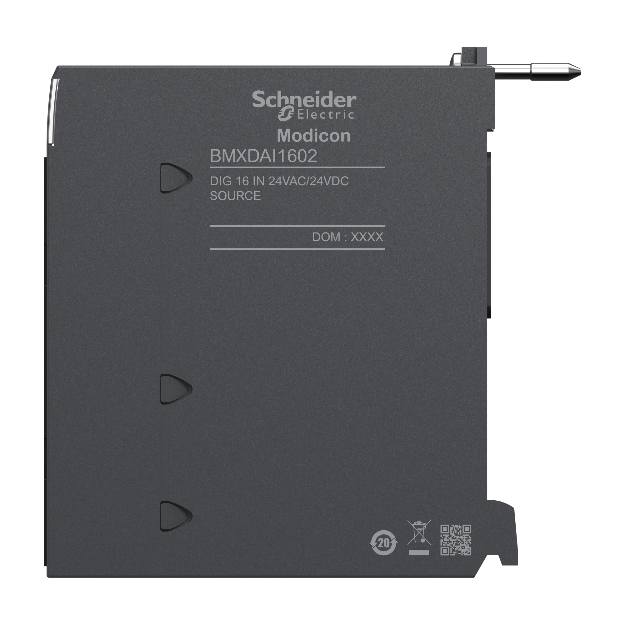 Schneider Electric BMXDAI1602 Modicon X80 I/O Module, 16 digital inputs, 24V AC/DC, positive or negative logic (img_007) Schneider Electric BMXDAI1602 Modicon X80 I/O Module, 16 digital inputs, 24V AC/DC, positive or negative logic (img_007)