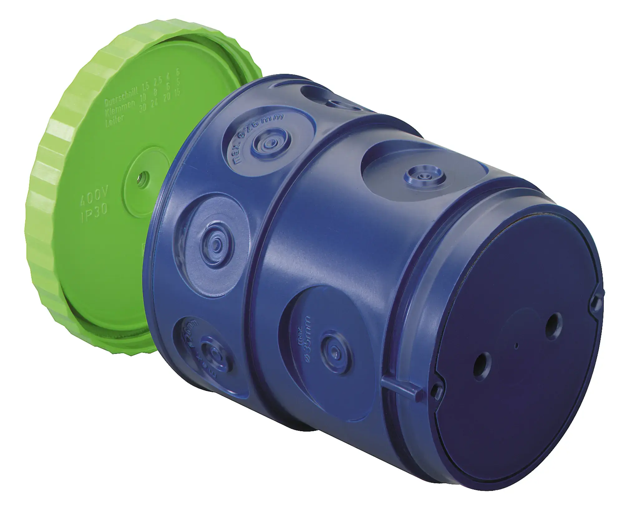 Spelsberg 97371201 Large conduit box , other, Type of protection IP30, Suitable for concrete construction, Rated insulation voltage 400V AC, Halogen free (img_001)