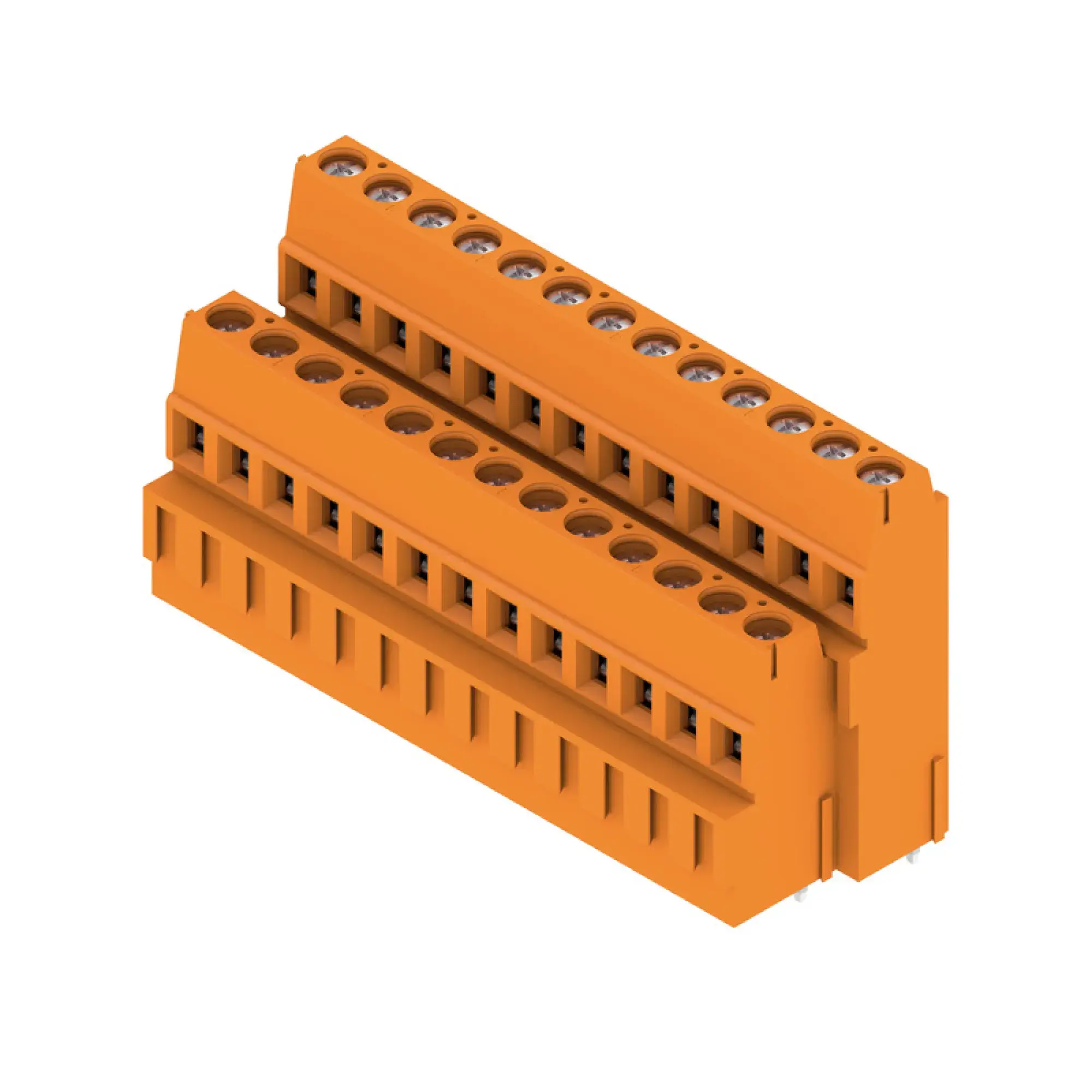 Weidmüller 1769350000 PCB terminal, 320 V, 17.5 A, Pitch in mm: 5.08, 2.5 mm², Number of poles: 26, Clamping yoke connection, THT solder connection, 90°, Box (img_001)