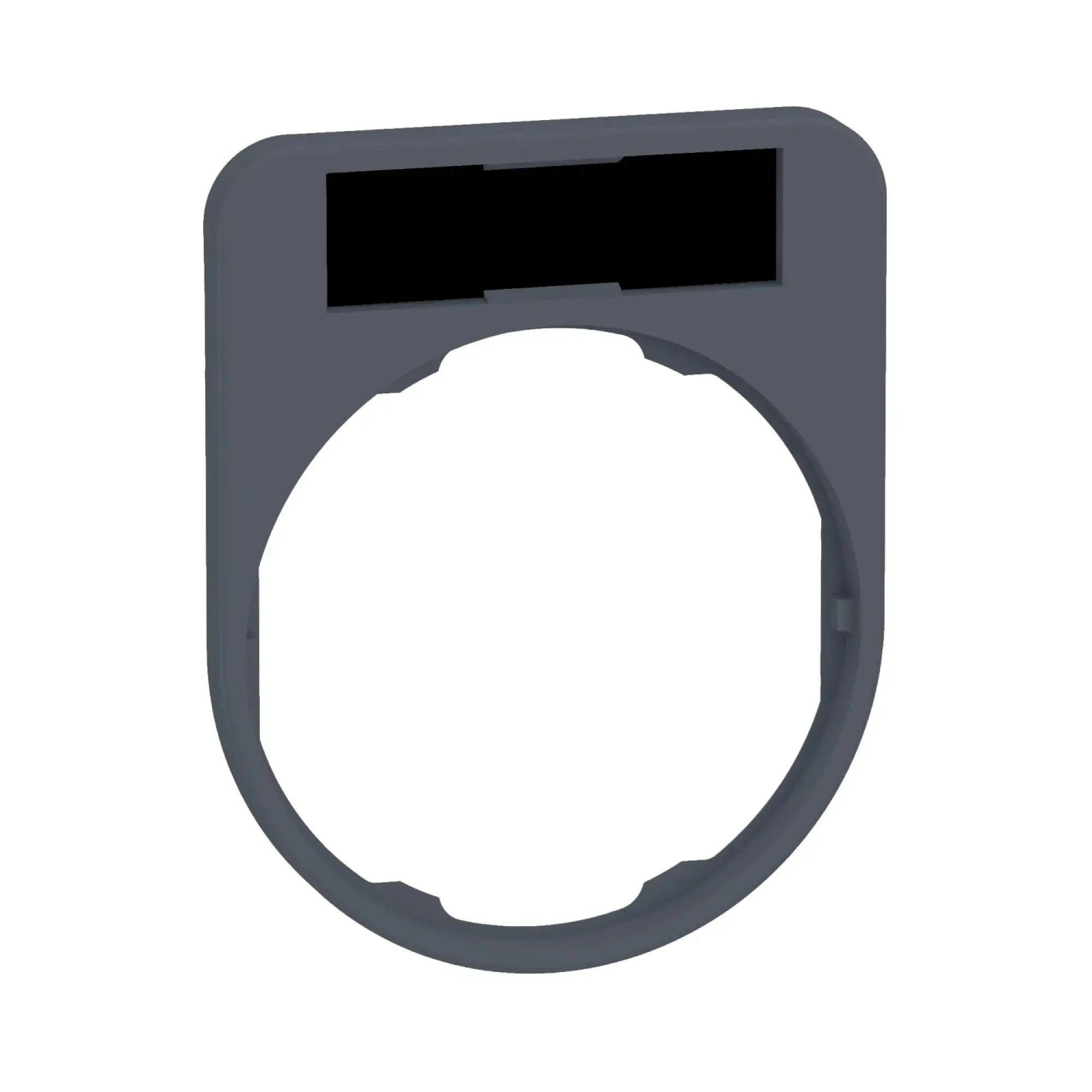 Schneider Electric ZBYF2101C0 Label Holder 40x50mm, Unlabeled black/red, for Harmony Flush 30mm, in grey (img_002)