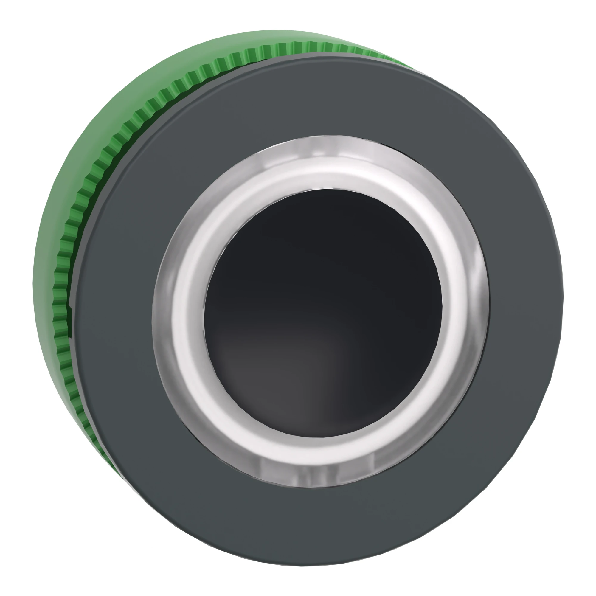 Schneider Electric ZB5FW913 Illuminated pushbutton, front element, Harmony XB5F, plastic, 30mm, white, for universal LED, illuminated ring (img_001)