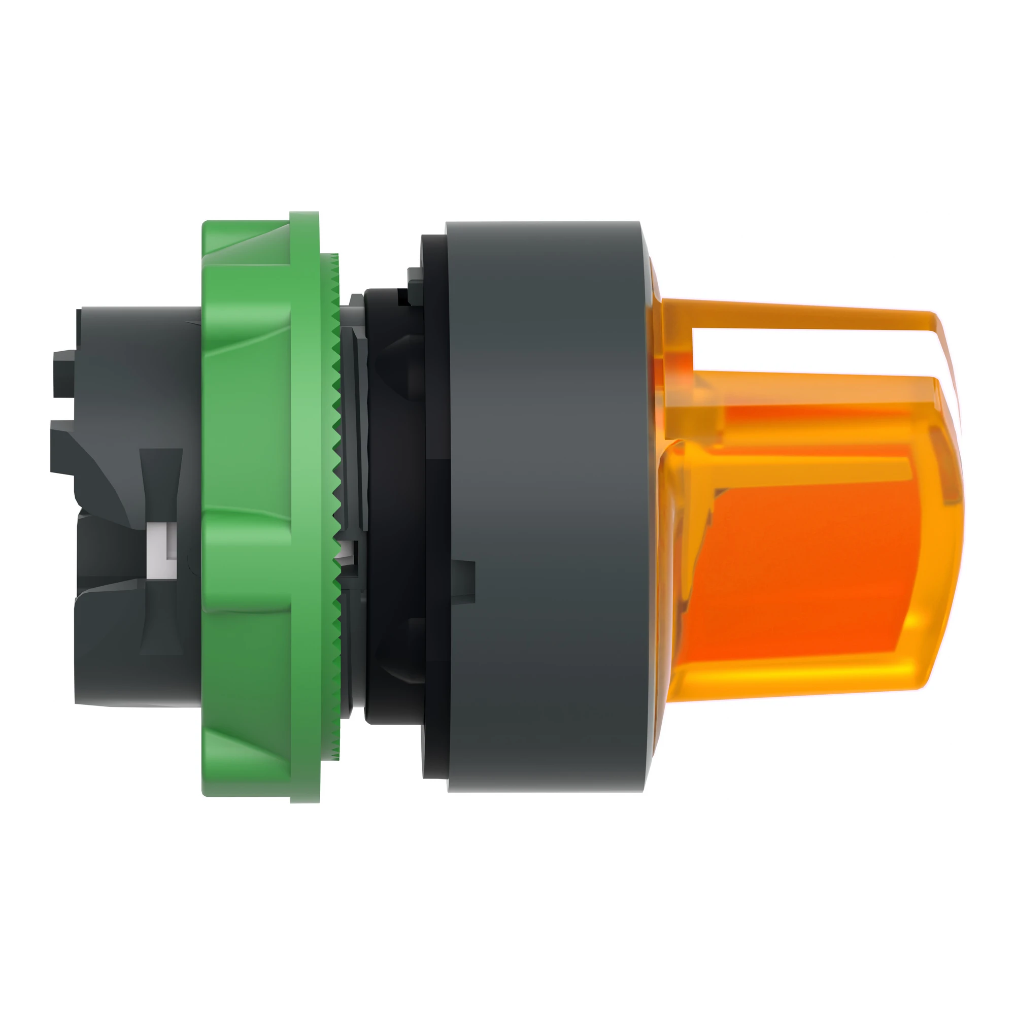 Schneider Electric ZB5AK1253 Illuminated Selector Switch, Front Element, Harmony XB5, Plastic, 22mm Orange, for Universal LED, 2 Positions, Latching (img_003)