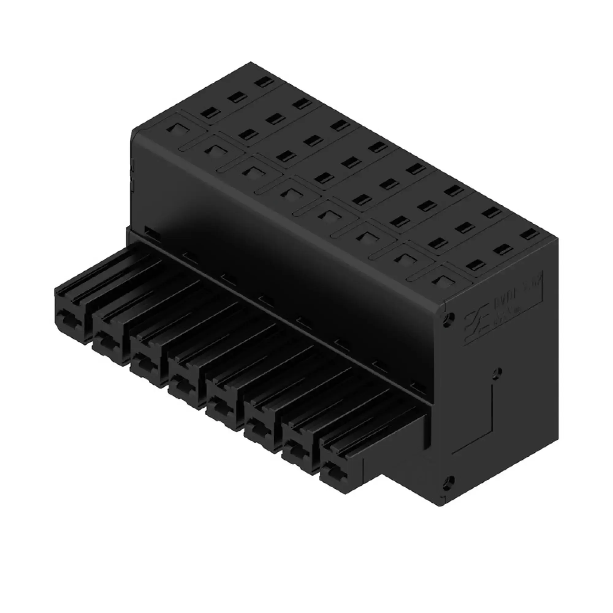 Weidmüller 2720480000 PCB connector (wire connection), 600 V, 46 A, Pitch in mm: 7.62, 10 mm², Number of poles: 8, PUSH IN with actuator, Tension-clamp connection, Box (img_001)