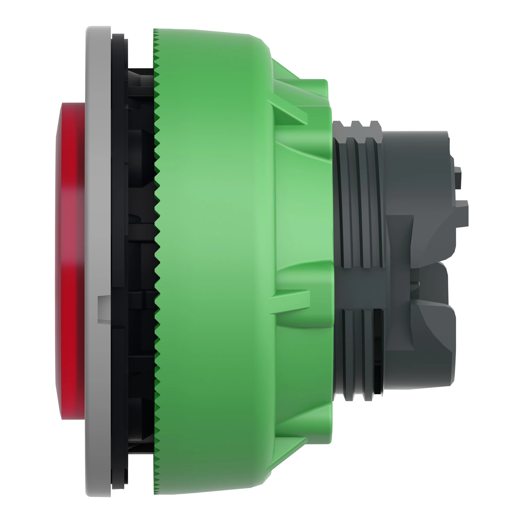 Schneider Electric ZB5FH43C0 Illuminated push button, front element, Harmony XB5F, plastic, 30mm, light gray, red, protruding, unmarked, latching (img_005)