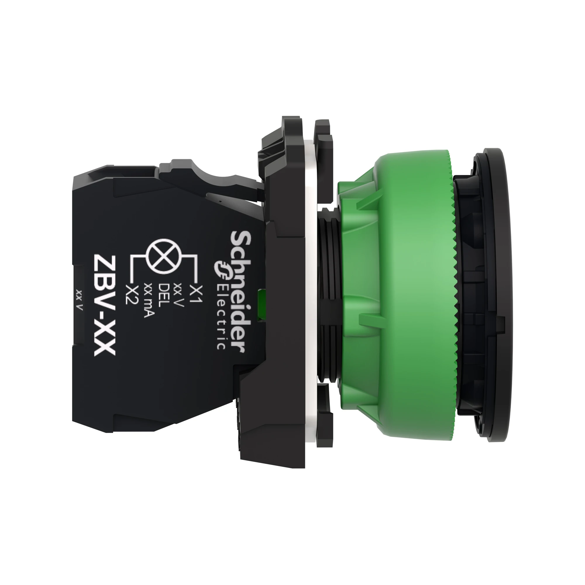 Schneider Electric XB5FVG4 Indicator light, Harmony XB5F, plastic, antimicrobial, red, 30mm, universal LED, smooth dome, 110-120V AC (img_004) Schneider Electric XB5FVG4 Indicator light, Harmony XB5F, plastic, antimicrobial, red, 30mm, universal LED, smooth dome, 110-120V AC (img_004)