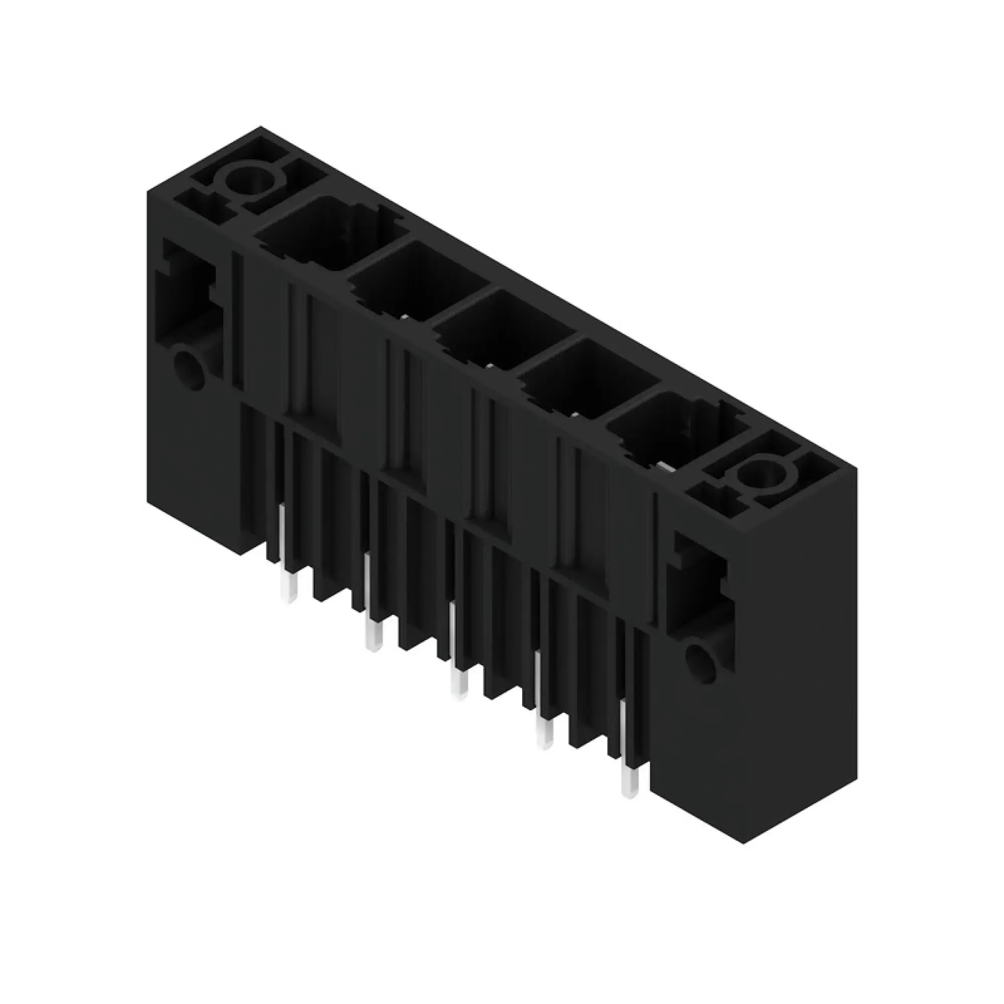 Weidmüller 1813680000 PCB connector (board connection), 1000 V, 78.3 A, Pitch in mm: 10.16, Number of poles: 5, THT solder connection, Box (img_001)