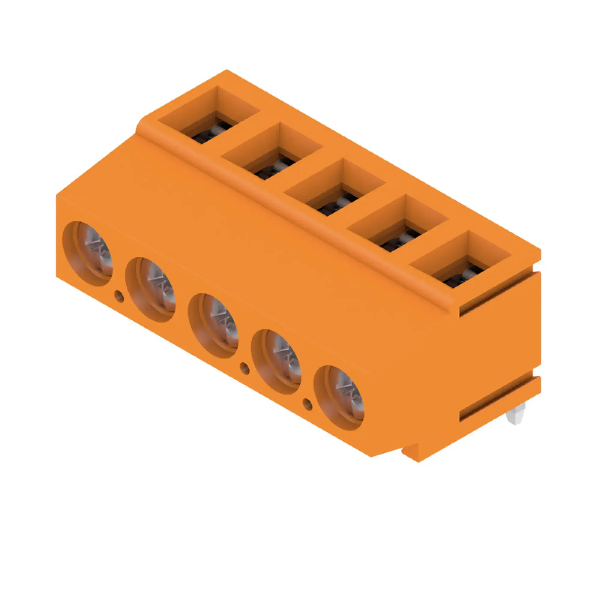 Weidmüller 9994980000 PCB terminal, 320 V, 17.5 A, Pitch in mm: 5.08, 2.5 mm², Number of poles: 5, Clamping yoke connection, THT solder connection, 180°, Box (img_001) Weidmüller 9994980000 PCB terminal, 320 V, 17.5 A, Pitch in mm: 5.08, 2.5 mm², Number of poles: 5, Clamping yoke connection, THT solder connection, 180°, Box (img_001)