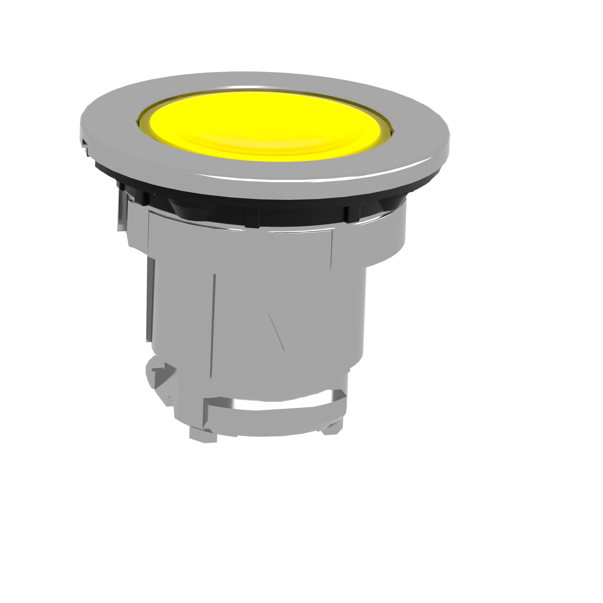 Schneider Electric ZB4FH083 Illuminated pushbutton, front element, Harmony XB4F, metal, 30mm, yellow, for universal LED, latching (img_009)