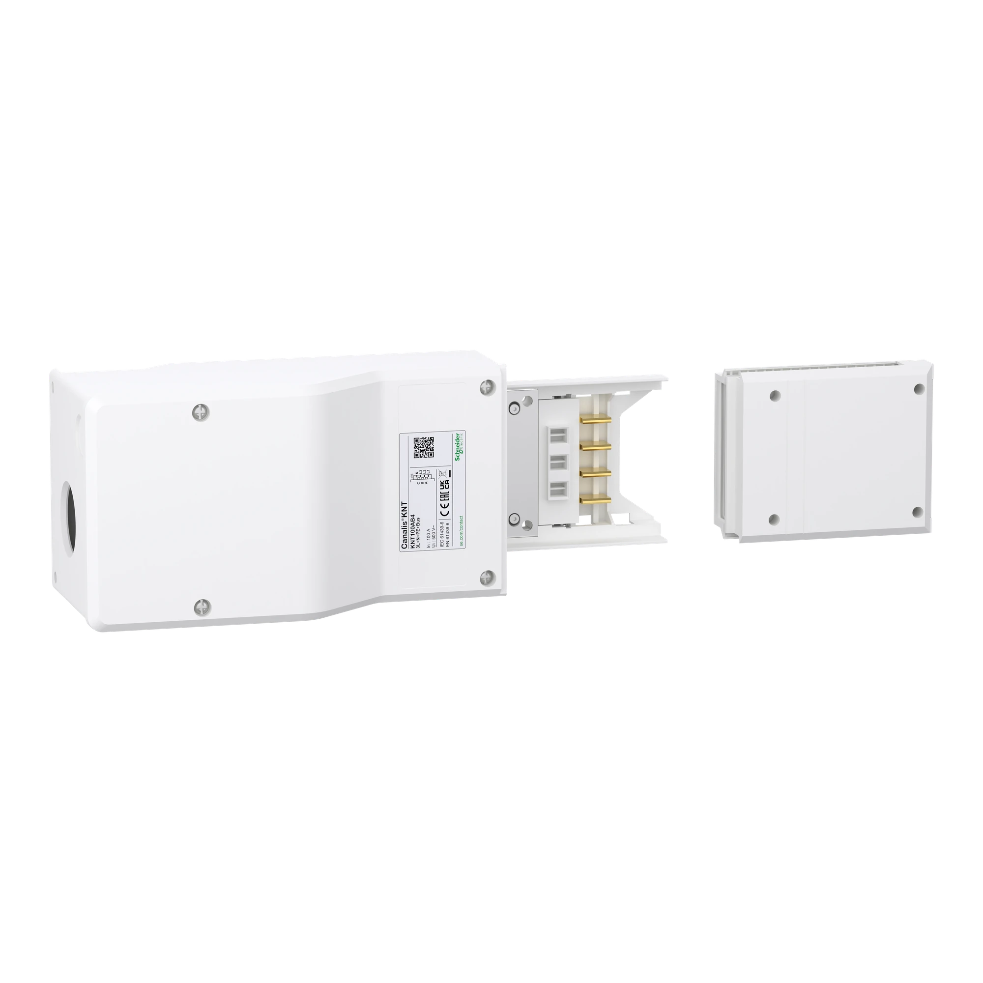 Schneider Electric KNT100AB4 KNT Terminal Feed Box, 100A, left or right (img_001) Schneider Electric KNT100AB4 KNT Terminal Feed Box, 100A, left or right (img_001)