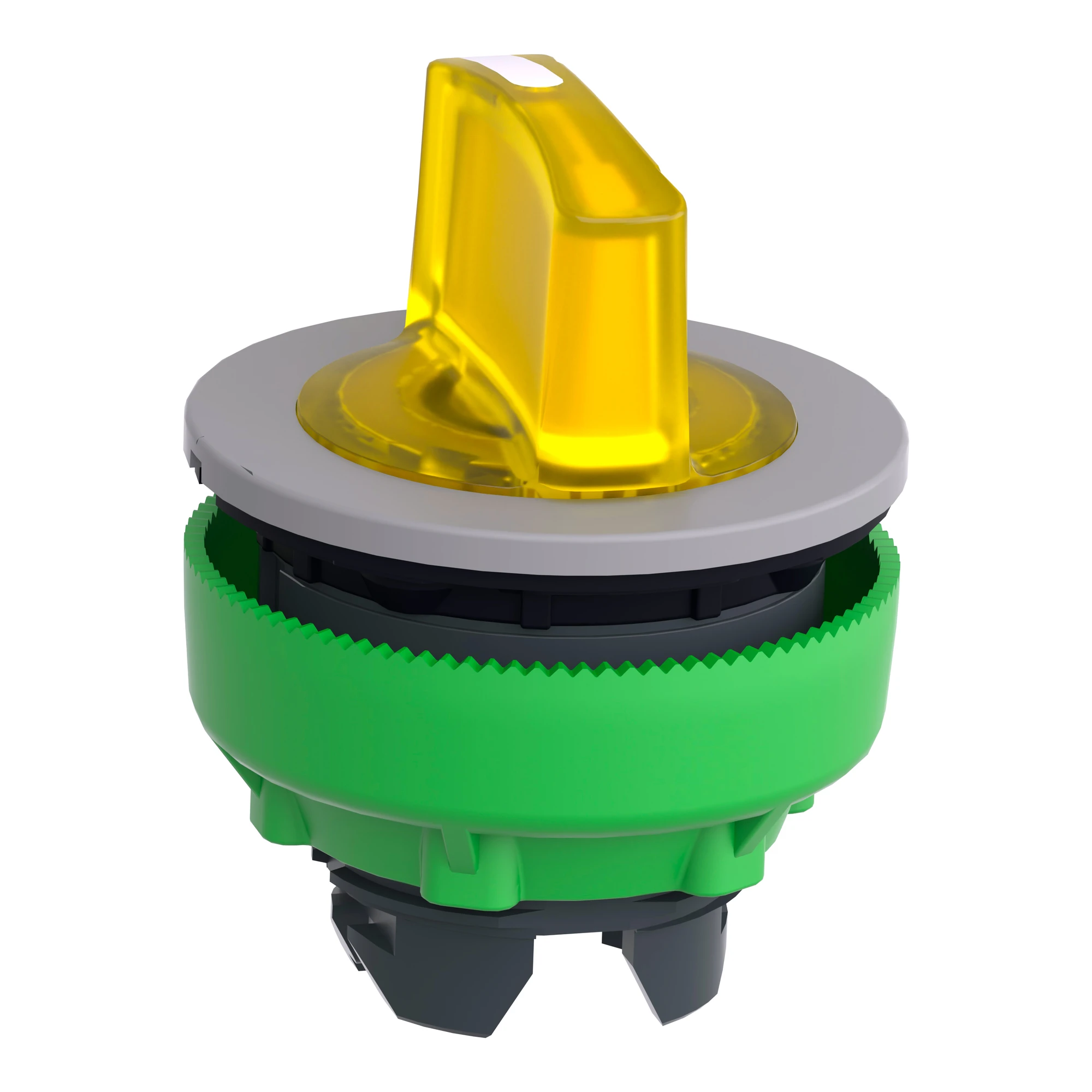 Schneider Electric ZB5FK1583C0 Illuminated Selector Switch, Front Element, Harmony XB5F, Plastic, 30mm, Yellow, for Universal LED, 3 Positions, Center Detent (img_007) Schneider Electric ZB5FK1583C0 Illuminated Selector Switch, Front Element, Harmony XB5F, Plastic, 30mm, Yellow, for Universal LED, 3 Positions, Center Detent (img_007)