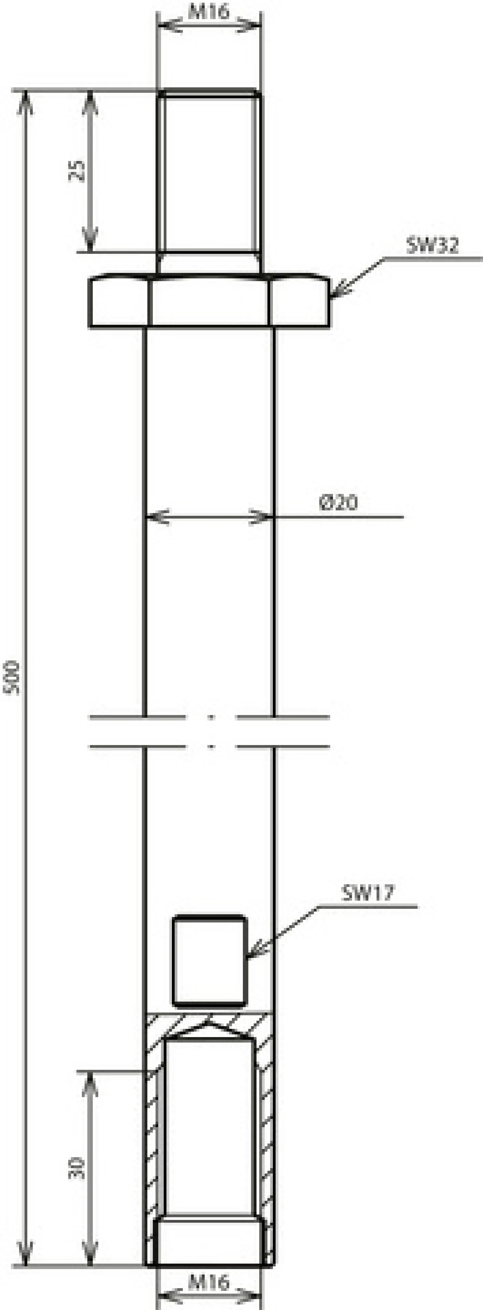 Dehn 621050 Earth rod screwable St/tZn D 20 mm L 500 mm M16 (img_004) Dehn 621050 Earth rod screwable St/tZn D 20 mm L 500 mm M16 (img_004)