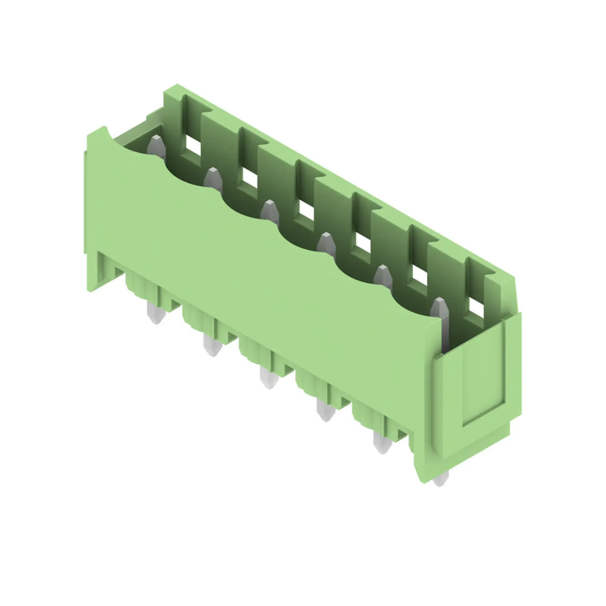 Weidmüller 1409410000 PCB connector (board connection), 320 V, 24 A, Pitch in mm: 5.08, Number of poles: 6, THT solder connection, Box (img_001)