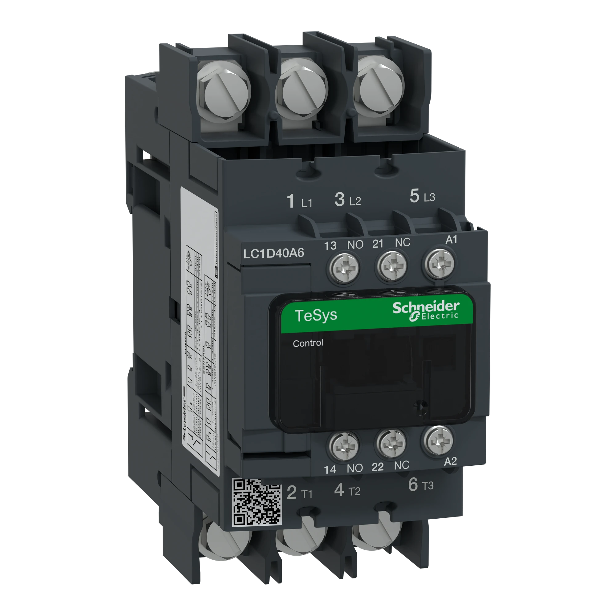 Schneider Electric LC1D40A6G7 Power contactor LC1D 3p, +1NO+1NC, 18.5 kW, 40 A, 400 V AC3, coil 120 V AC (img_001) Schneider Electric LC1D40A6G7 Power contactor LC1D 3p, +1NO+1NC, 18.5 kW, 40 A, 400 V AC3, coil 120 V AC (img_001)