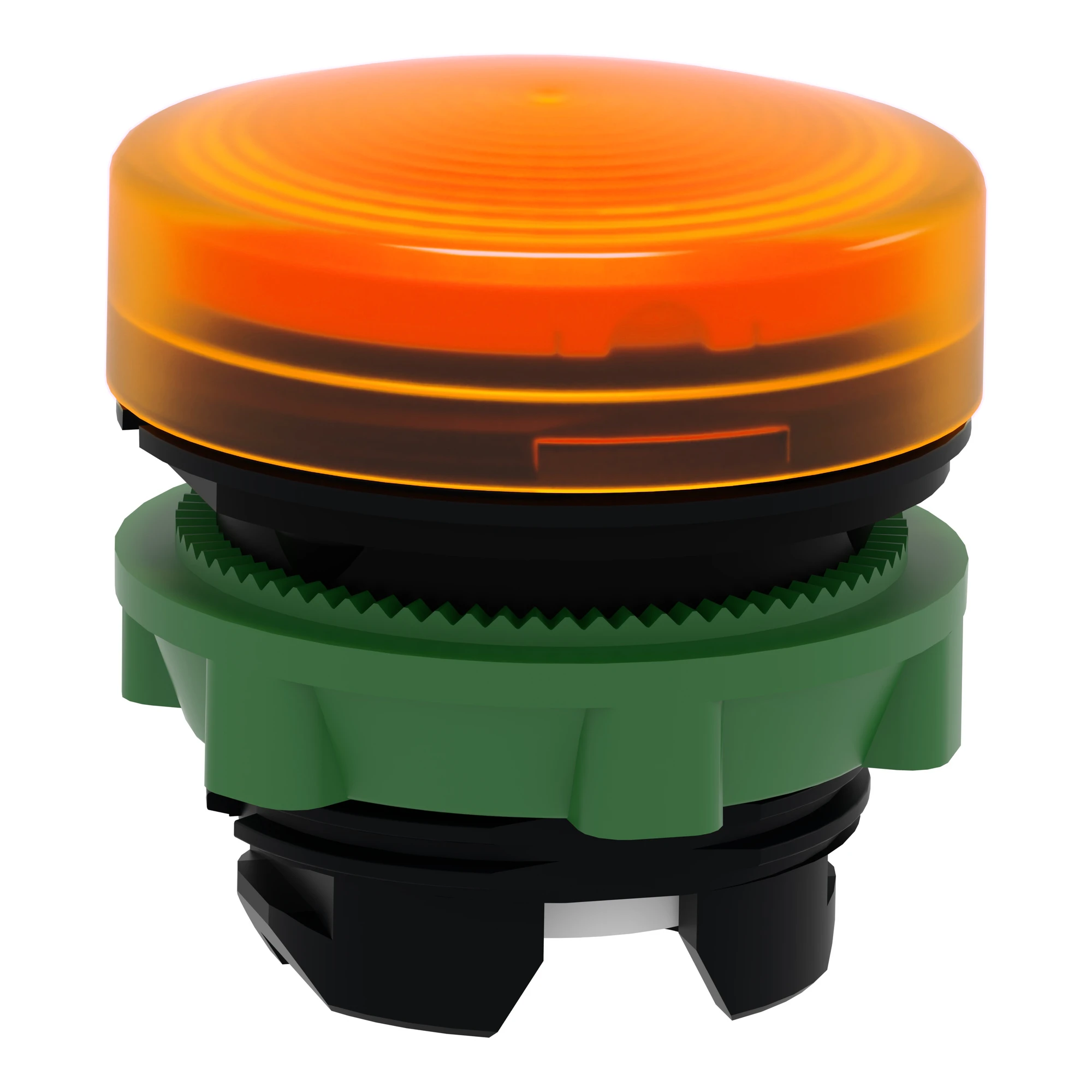 Schneider Electric ZB5AV053S Pilot Light, Front Element, Harmony XB5, Plastic, 22mm, Orange, for Universal LED, Knurled Dome (img_004)