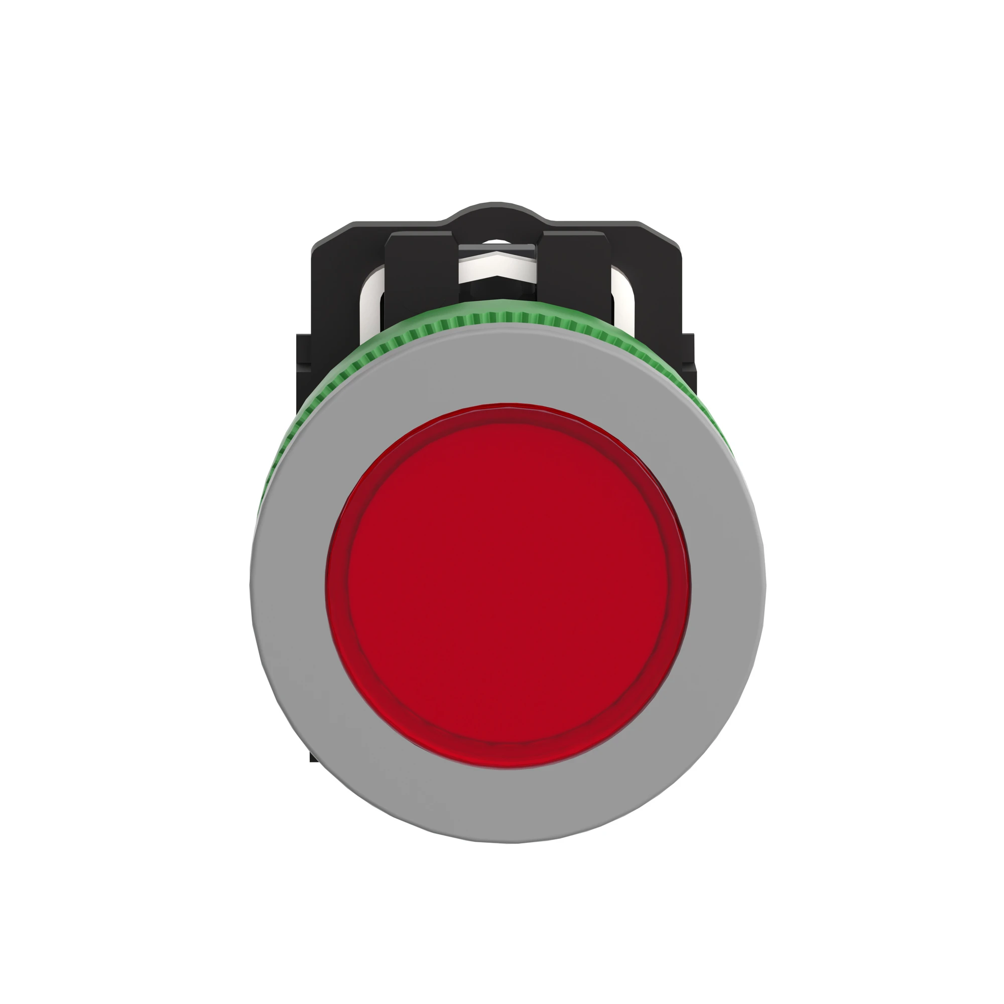 Schneider Electric XB5FVM4C0 Pilot Light, Harmony XB5F, Plastic, Antimicrobial, Light Grey, Red, 30mm, Universal LED, Smooth Dome, 230-240V AC (img_005)