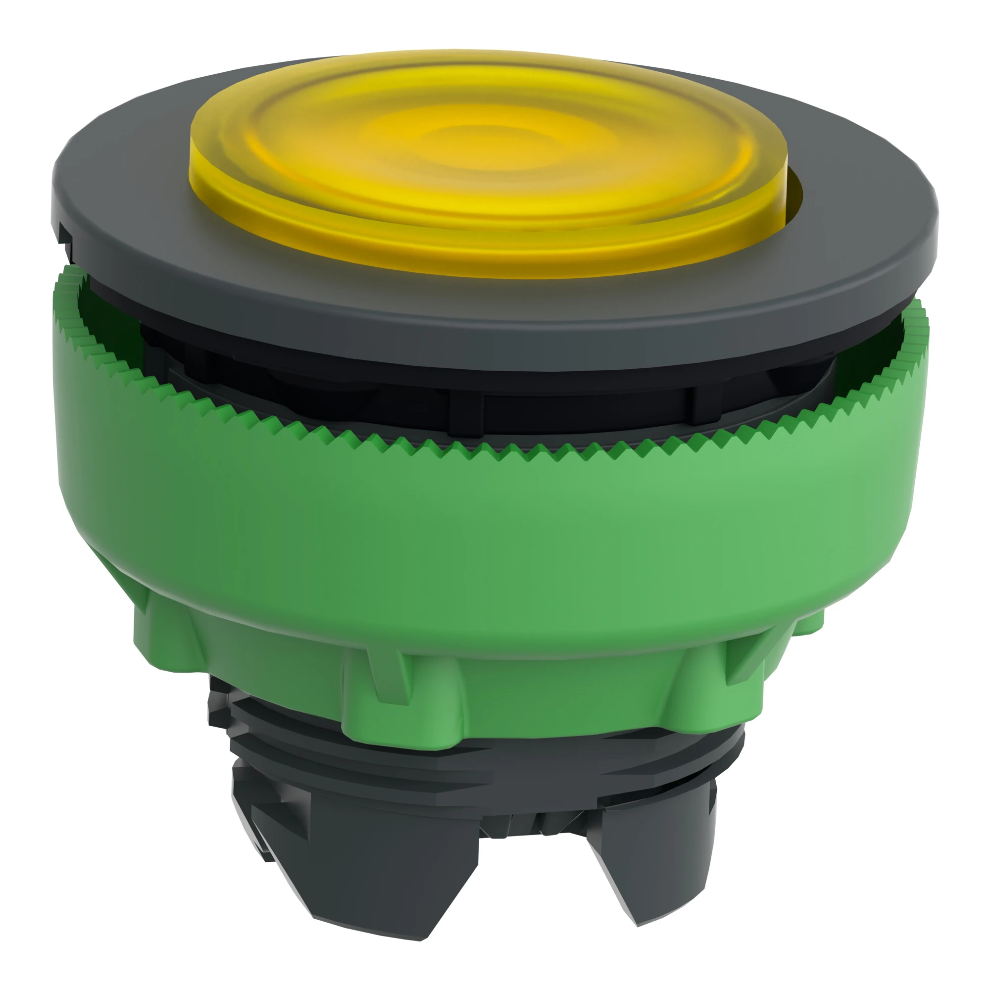 Schneider Electric ZB5FH83 Illuminated push-button, front element, Harmony XB5F, plastic, 30mm, yellow, protruding, unlabelled, latching (img_006)
