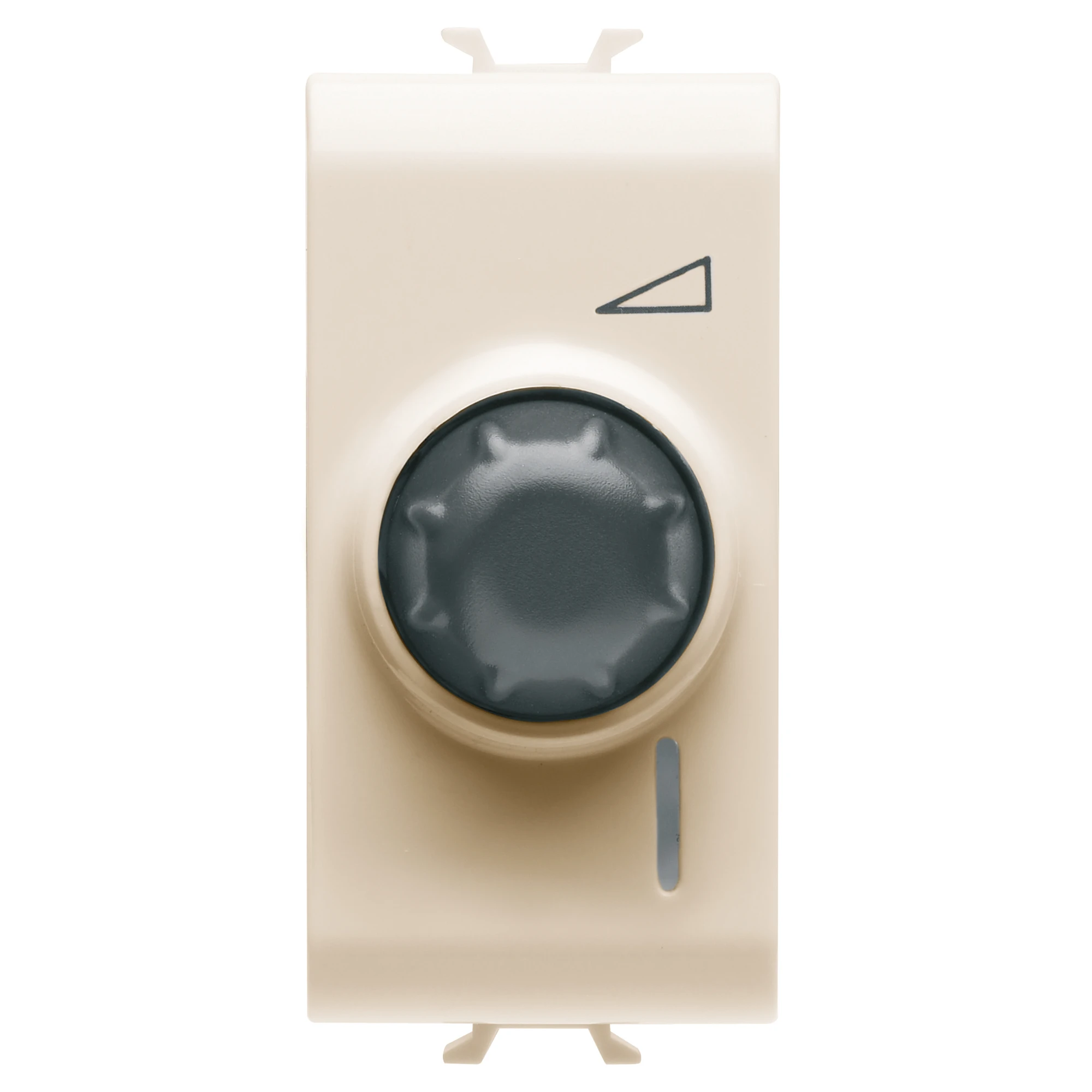 GEWISS GW11567 Drehdimmer mit Wechselschalter fuer ohmsche/induktive Lasten 1M 100-500W Cremeweiss (img_001)