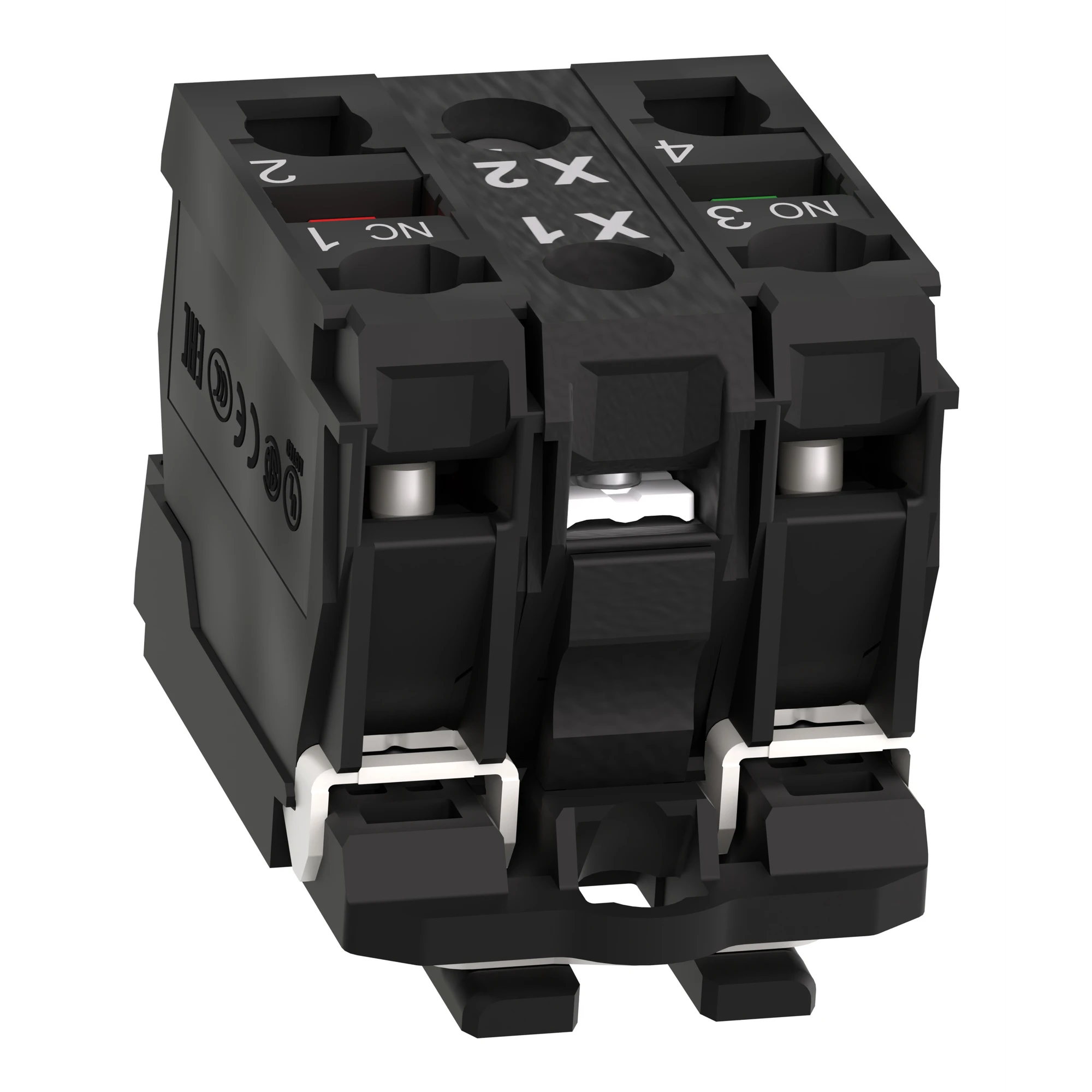 Schneider Electric ZB5AW065 Lamp socket with mounting flange, Harmony XB5, plastic, white, lamp BA9s, 1NC+1NO, 250V (img_006) Schneider Electric ZB5AW065 Lamp socket with mounting flange, Harmony XB5, plastic, white, lamp BA9s, 1NC+1NO, 250V (img_006)