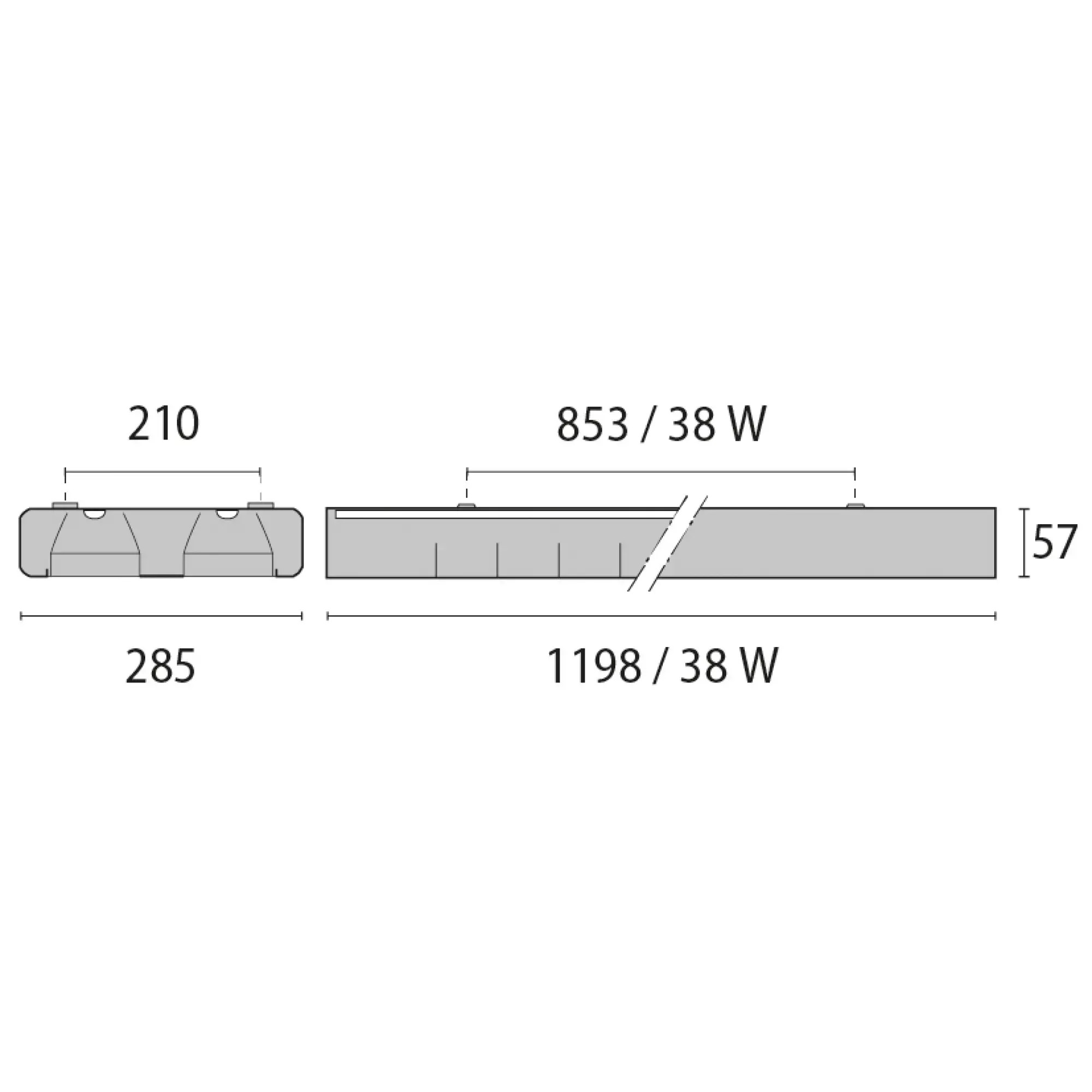 Performance iN Lighting 3100086 LED-Anbauleuchte 4000K 38W statisch symmetrische Streuoptik 3100086 (img_003)
