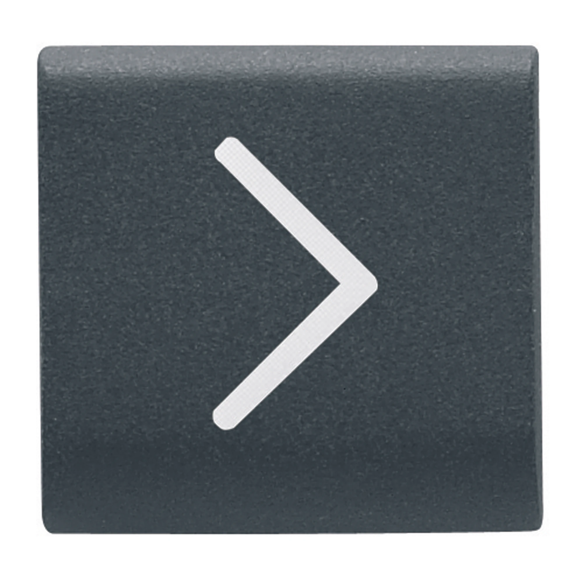 GEWISS GW12546 INTERCHANGEABLE BUTTON KEY - 22X22mm - HORIZONTAL ARROW - SATIN BLACK - CHORUSMART (img_001)