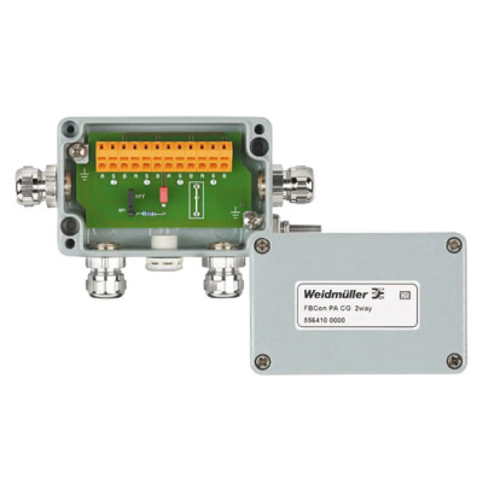 Weidmüller 8564100000 Field bus distributor, 2-way distributor, Housing main material: Aluminium, AISi12, Aluminum, Profibus-PA, Foundation Fieldbus (img_003)