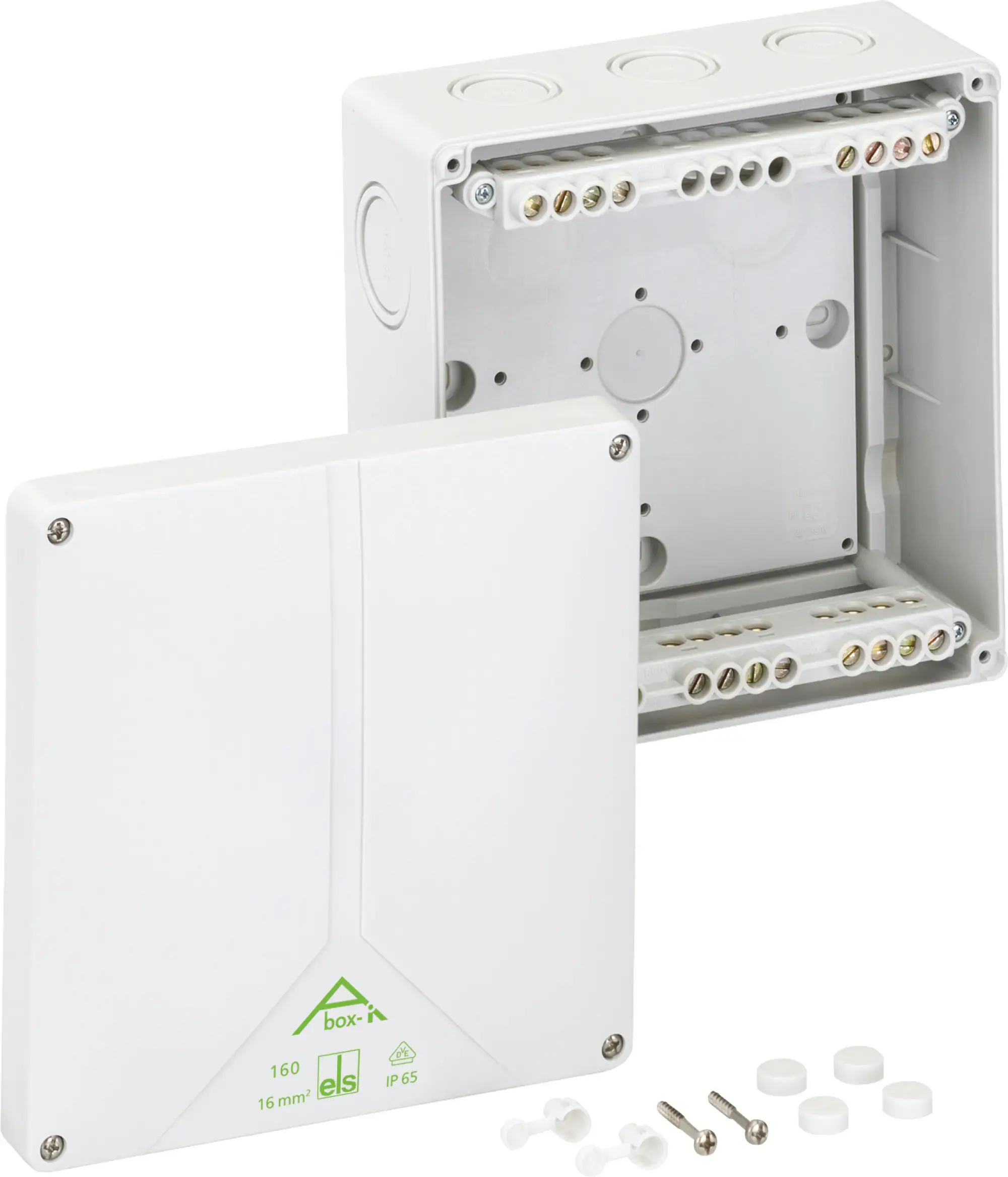 Spelsberg 49041601 Junction box, Type of protection IP65, max. 16², Impact strength IK08, Protection class II, Ui 690V AC, DLG, DNV, VDE, Halogen free (img_001)