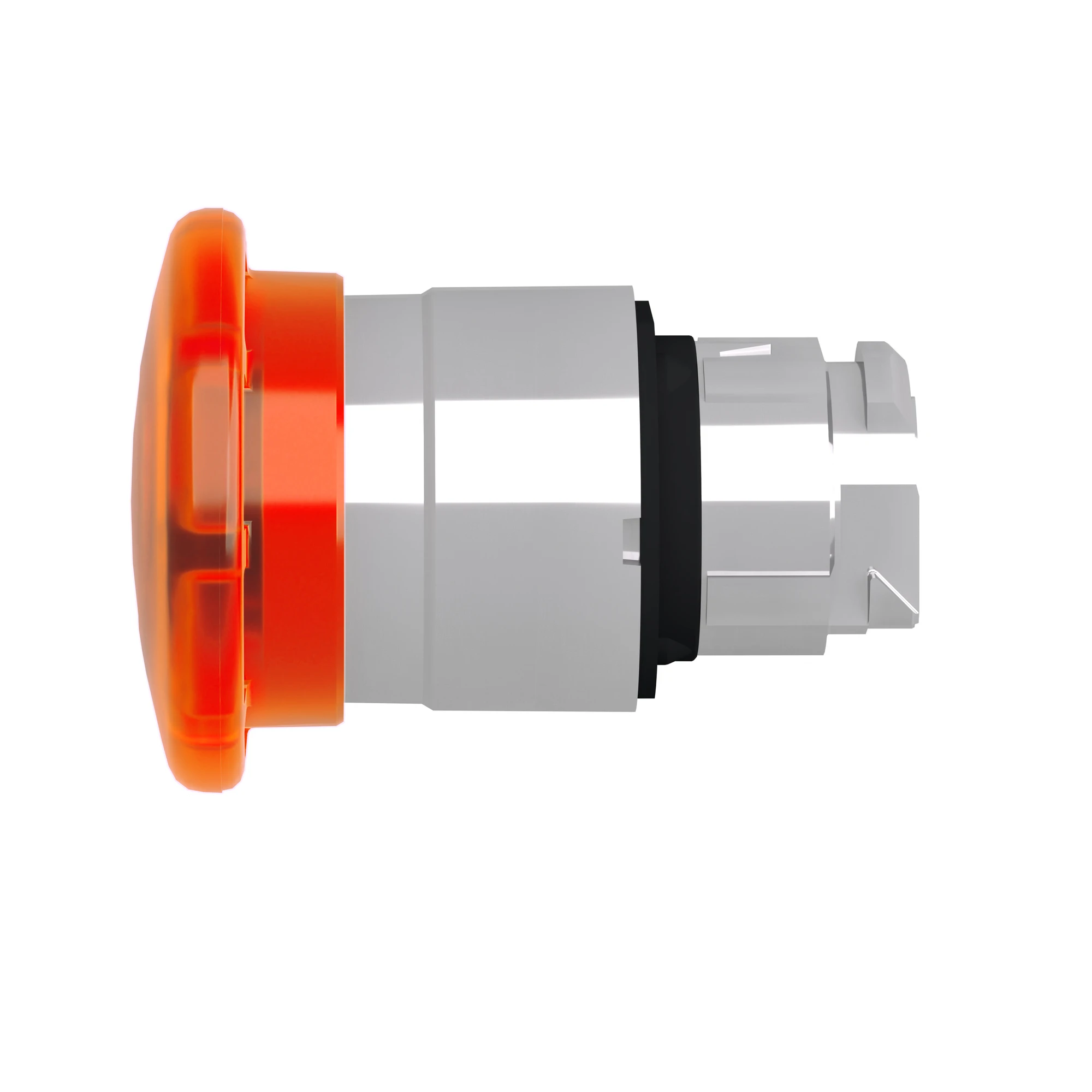 Schneider Electric ZB4BW653 Mushroom pushbutton, Front element, Harmony XB4, Metal, 22mm, illuminated, orange, pull release, for universal LED (img_006)