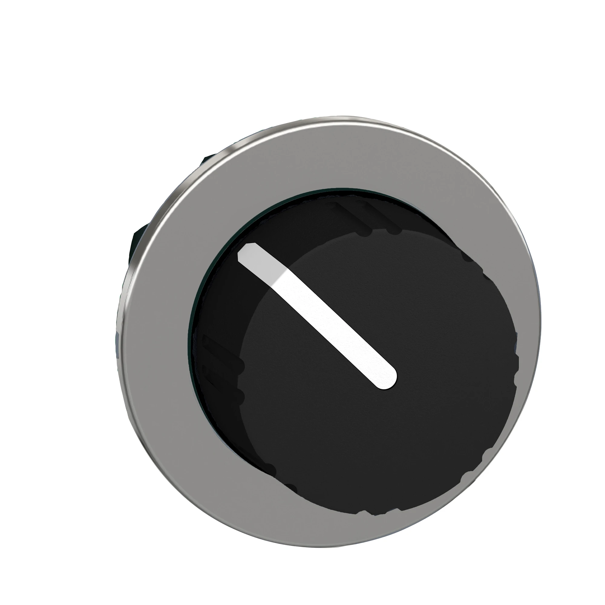 Schneider Electric ZB4FD29 Rotary selector switch, front element, Harmony XB4F, metal, 30mm, black, 2 positions, latching (img_001)