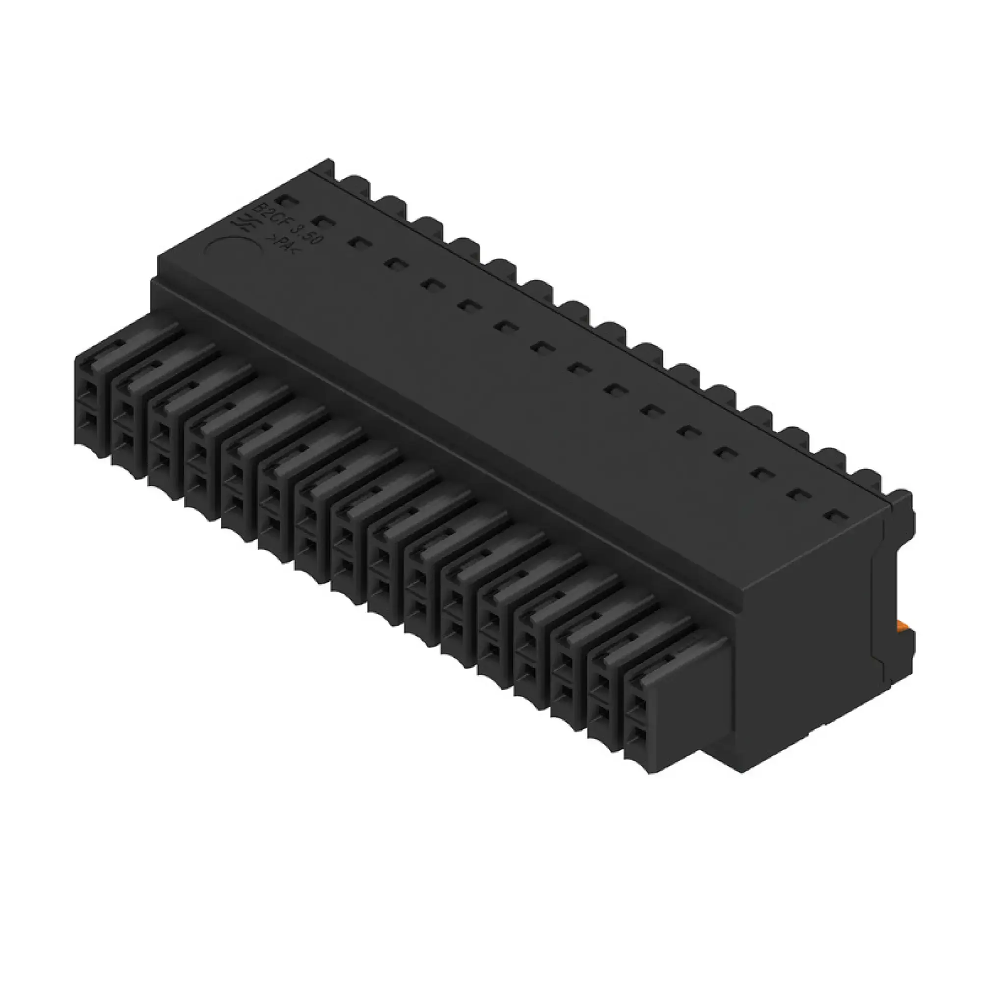 Weidmüller 1277620000 PCB connector (wire connection), 160 V, 13.4 A, Pitch in mm: 3.50, 1.5 mm², Number of poles: 32, PUSH IN with actuator, Box (img_001)