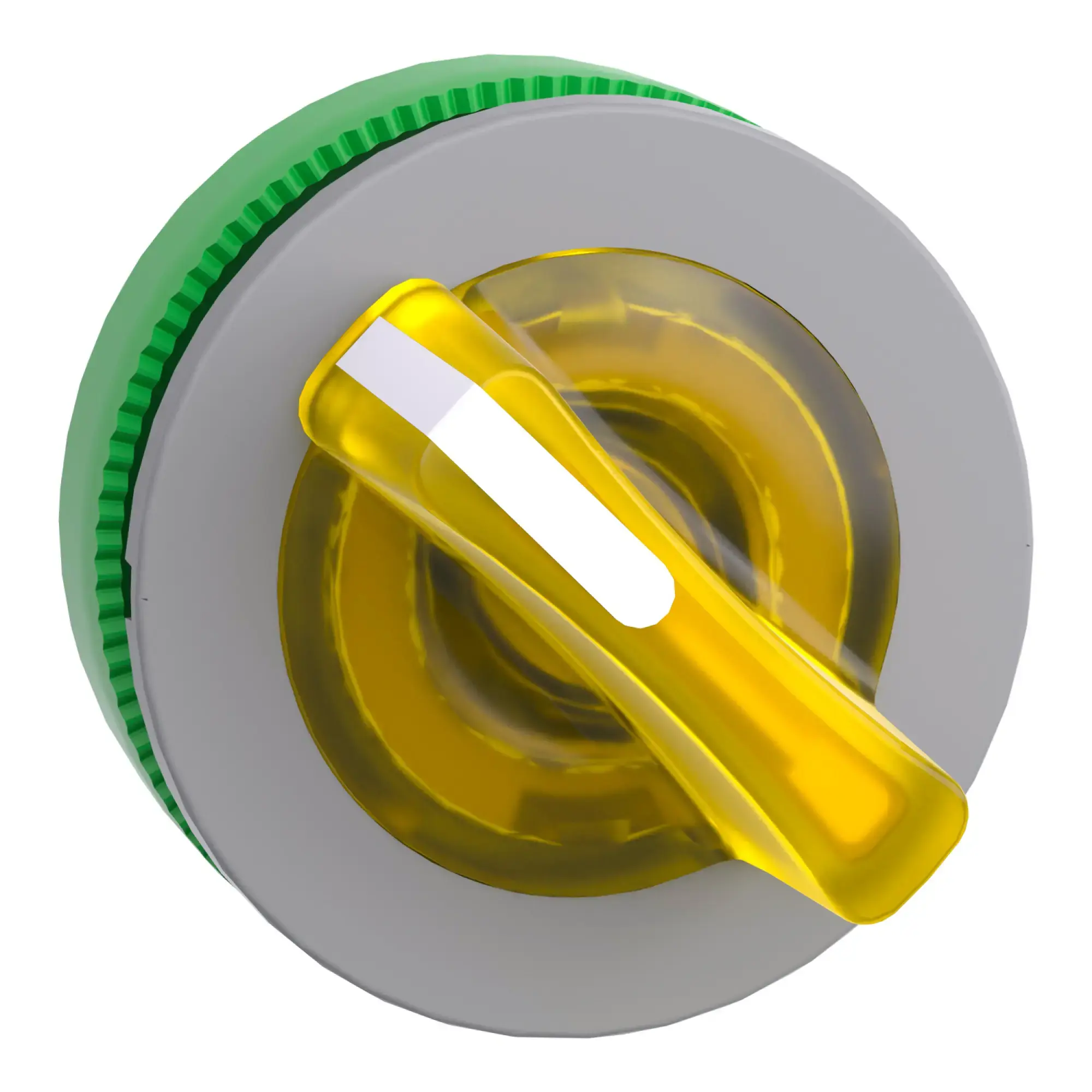 Schneider Electric ZB5FK1283C0 Illuminated selector switch, front element, Harmony XB5F, plastic, 30mm, yellow, for universal LED, 2 positions, latching (img_008)