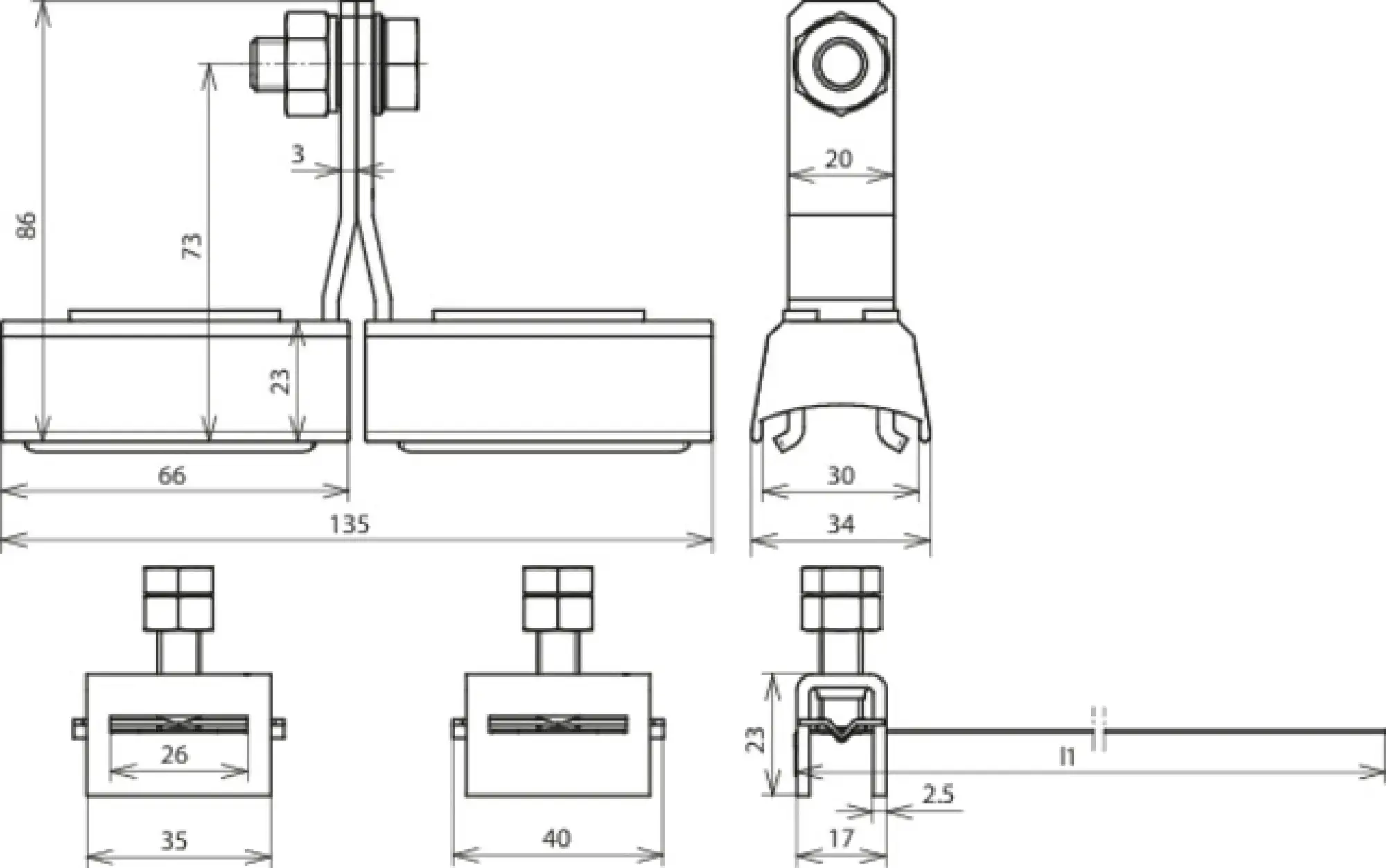 Dehn 540805 Pipe clamp f. hazardous areas D300-500mm w. terminal clamp M10 Cu/gal Sn StSt (img_002) Dehn 540805 Pipe clamp f. hazardous areas D300-500mm w. terminal clamp M10 Cu/gal Sn StSt (img_002)