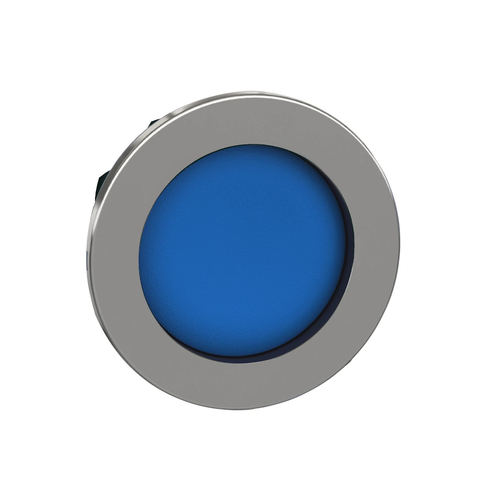 Schneider Electric ZB4FA66 Push Button, Front Element, Harmony XB4F, Metal, 30mm, Blue, Reset, Unlabeled, Momentary (img_001)