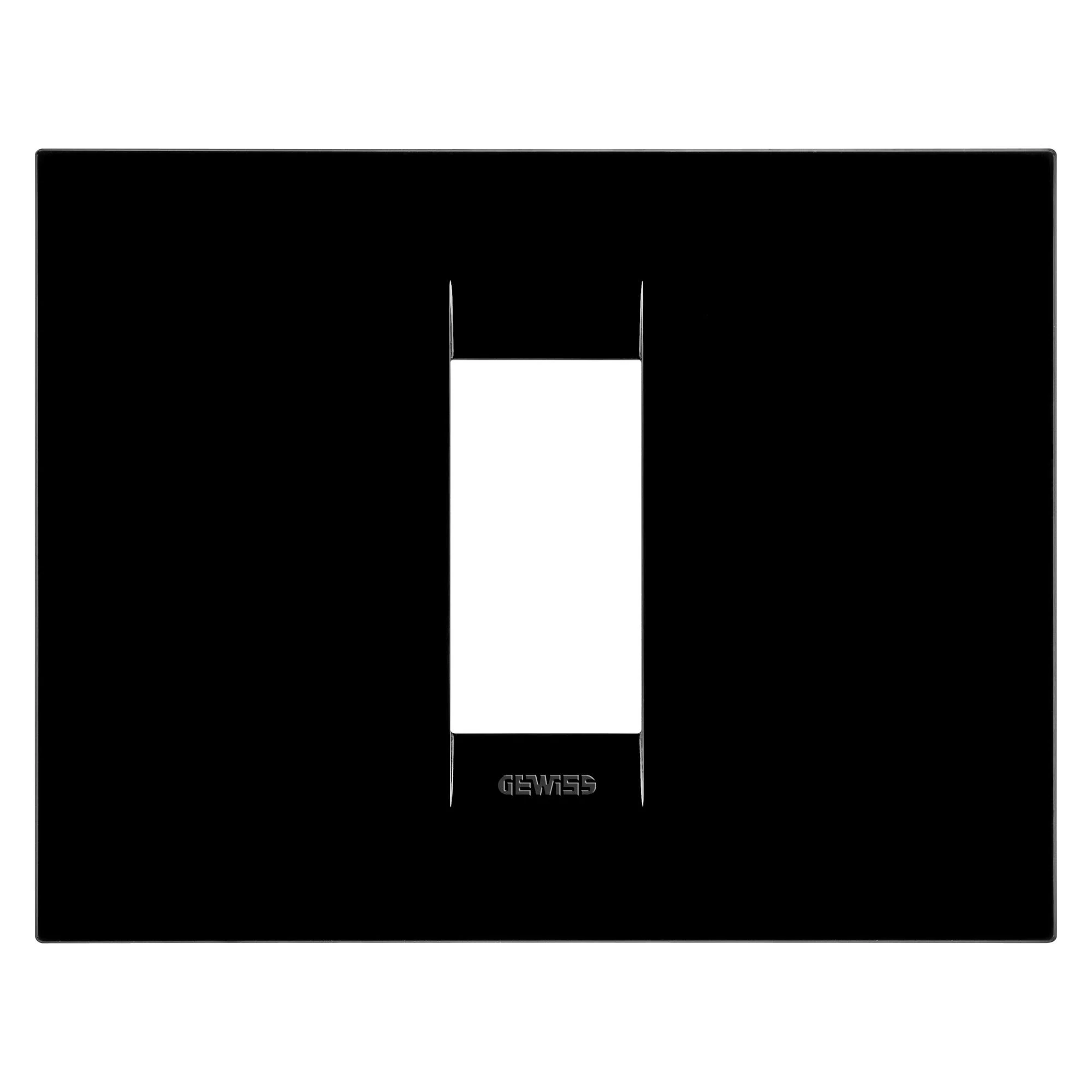 GEWISS GW16401TN GEO PLATE - IN TECHNOPOLYMER - 1 MODULE - TONER BLACK - CHORUSMART (img_001) GEWISS GW16401TN GEO PLATE - IN TECHNOPOLYMER - 1 MODULE - TONER BLACK - CHORUSMART (img_001)