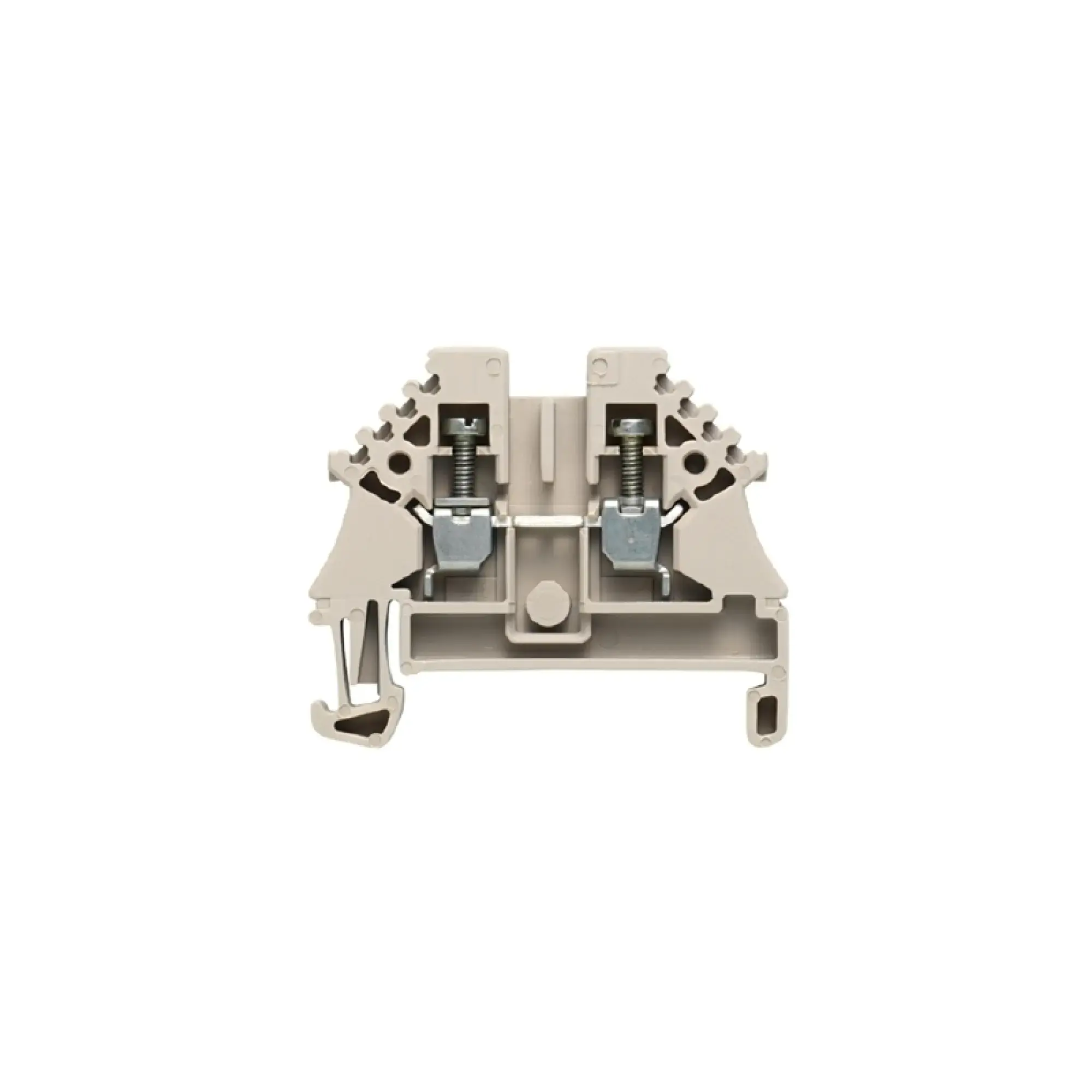 Weidmüller 1040800000 Feed-through terminal block, Screw connection, dark beige, 2.5 mm², 24 A, 500 V, Number of connections: 2 (img_001)