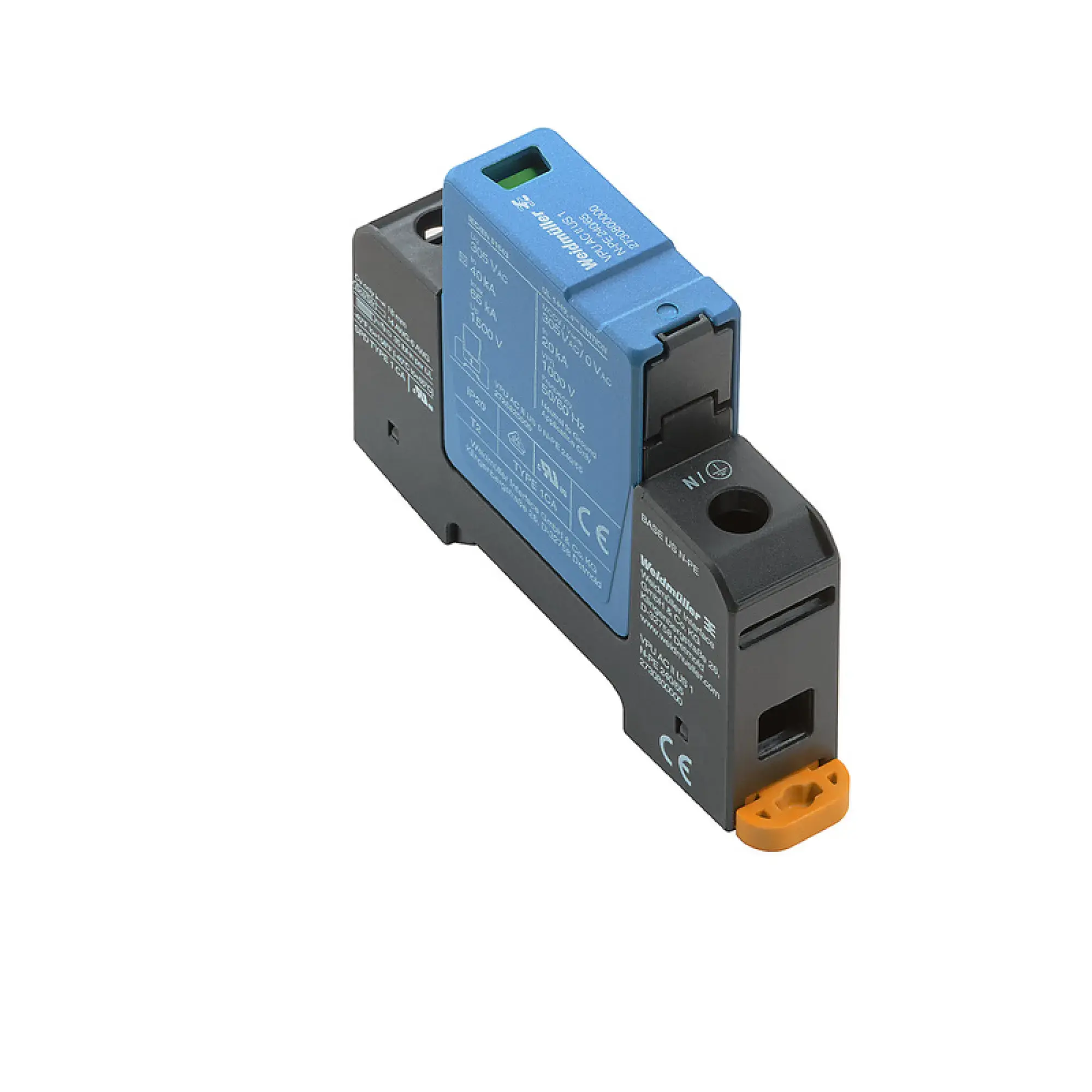 Weidmüller 2730800000 Surge voltage arrester (power supply systems), Surge protection, Type II, Low voltage network: Single-phase, TN, TT only for N-PE, II, AC, 230 V (img_001) Weidmüller 2730800000 Surge voltage arrester (power supply systems), Surge protection, Type II, Low voltage network: Single-phase, TN, TT only for N-PE, II, AC, 230 V (img_001)