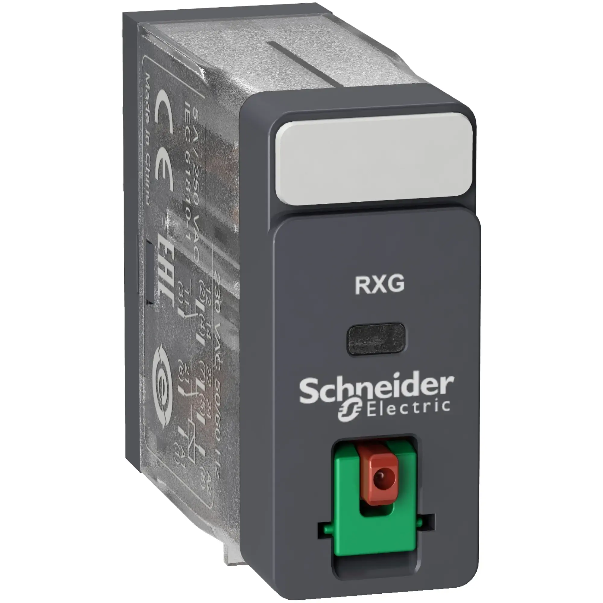 Schneider Electric RXG21E7 Socket. Interface Relay RXG, 2 C/O, 5 A, 48 VAC, without LED, with Test Button (img_009)