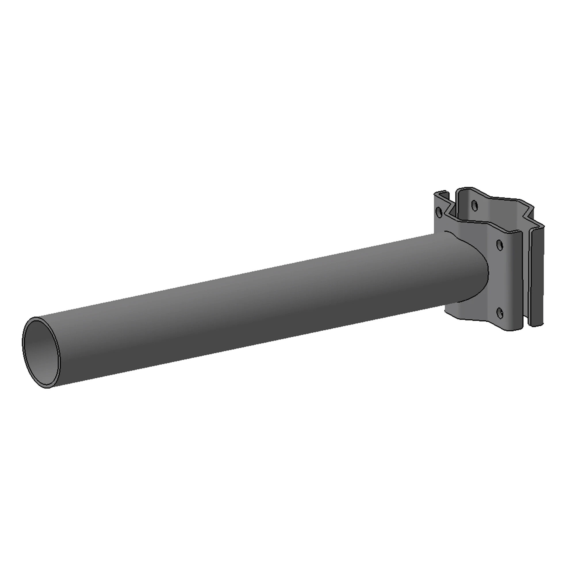 GEWISS GW87883 URBAN [O3] - SINGLE INTERMEDIATE BRACKET 0.4 M - GRAPHITE GREY (img_001)