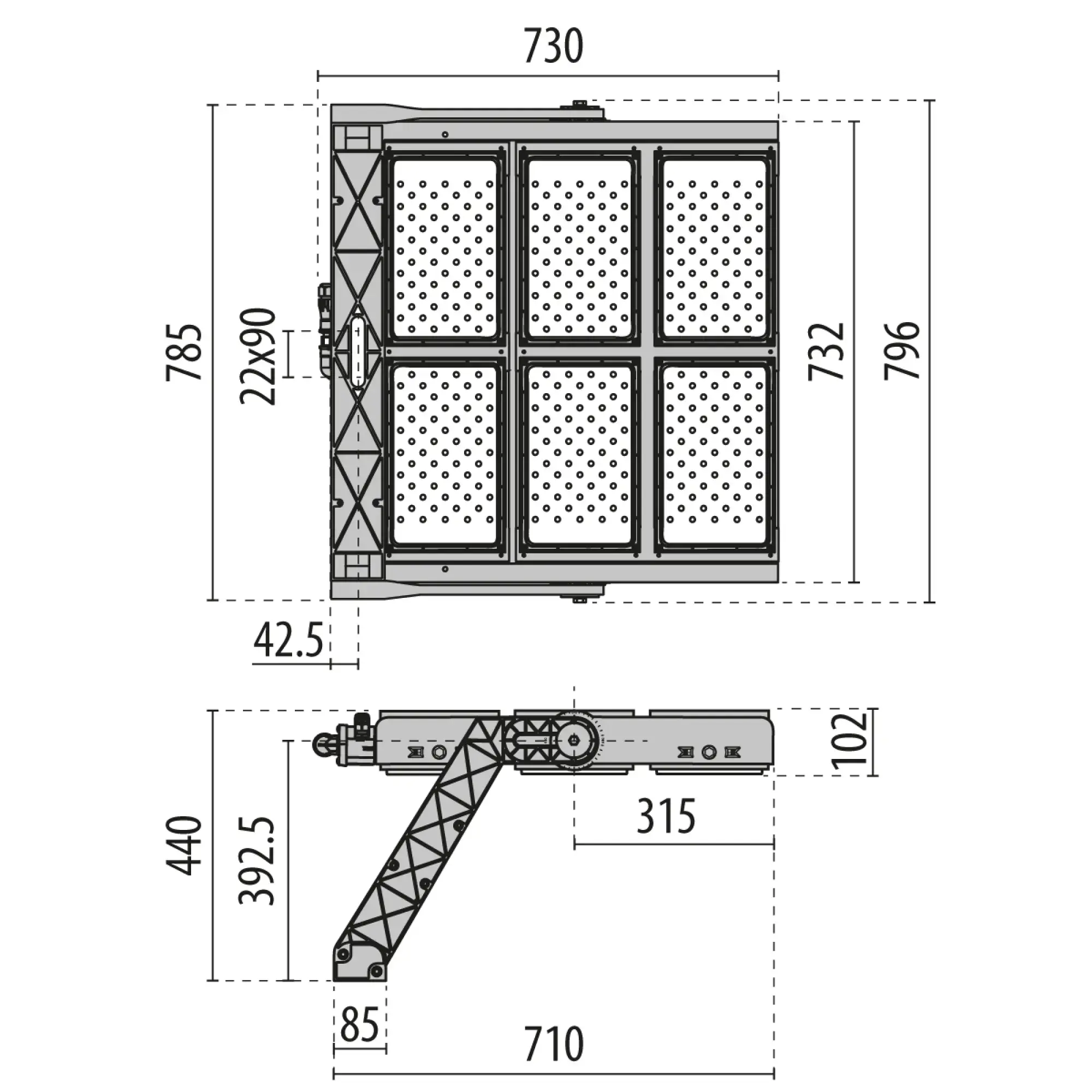 Performance iN Lighting 3107625 LED-Flutlichtleuchte 5700K 1592W statisch 3CH runde gebündelte Optik 3107625 (img_003) Performance iN Lighting 3107625 LED-Flutlichtleuchte 5700K 1592W statisch 3CH runde gebündelte Optik 3107625 (img_003)