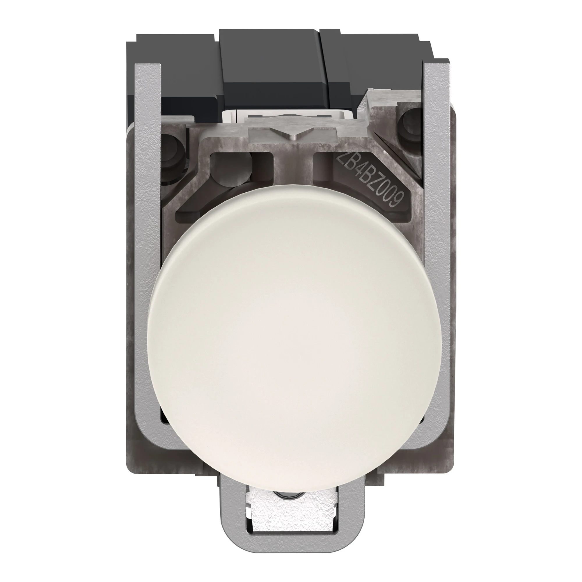 Schneider Electric XB4BV41 Pilot light, Harmony XB4, metal, 22mm, white, with transformer, BA9s incandescent bulb, smooth dome, screw terminal, 230V AC (img_007)