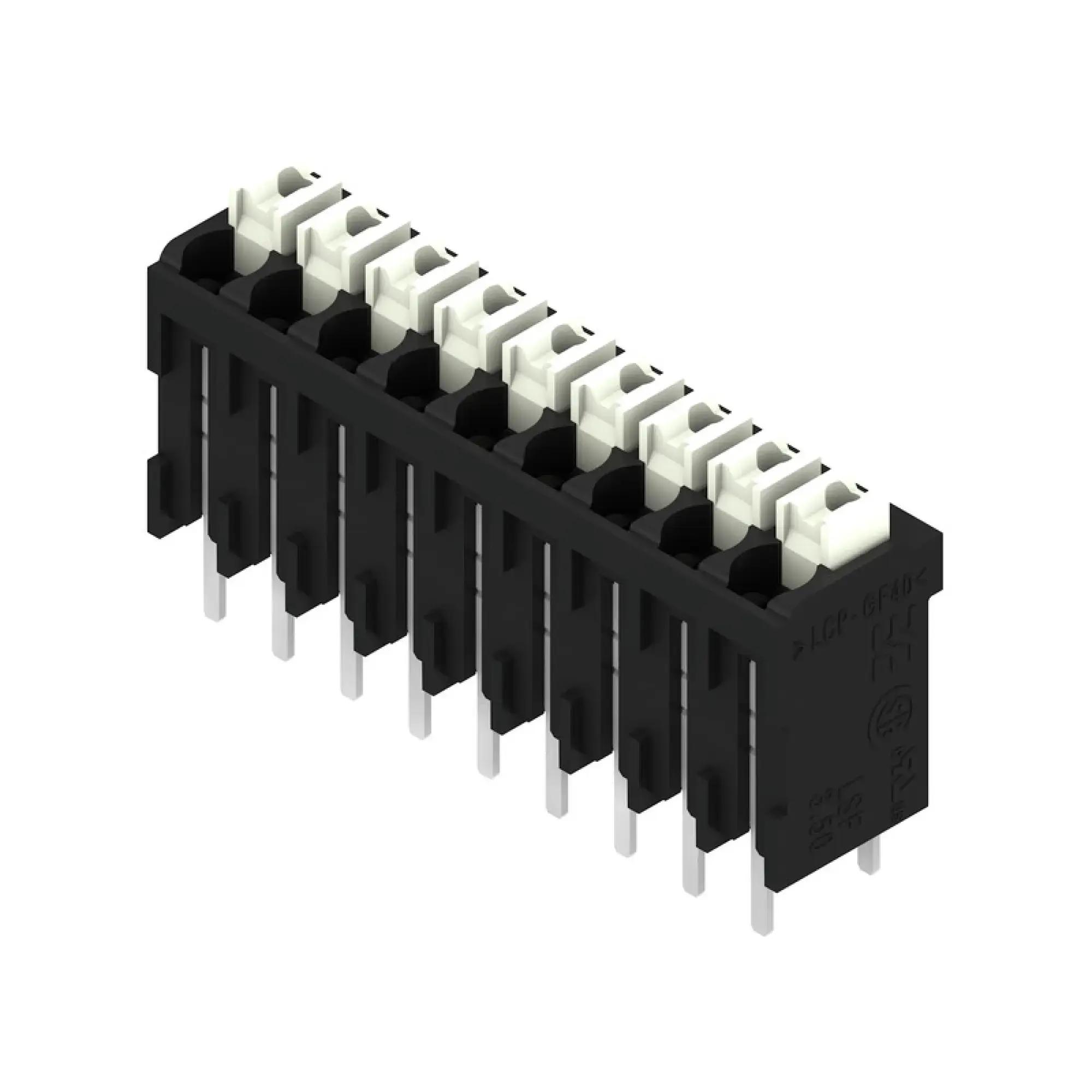 Weidmüller 1825710000 PCB terminal, 160 V, 17.5 A, Pitch in mm: 3.50, 1.5 mm², Number of poles: 9, PUSH IN with actuator, THT/THR solder connection, 180°, Tube (img_001) Weidmüller 1825710000 PCB terminal, 160 V, 17.5 A, Pitch in mm: 3.50, 1.5 mm², Number of poles: 9, PUSH IN with actuator, THT/THR solder connection, 180°, Tube (img_001)
