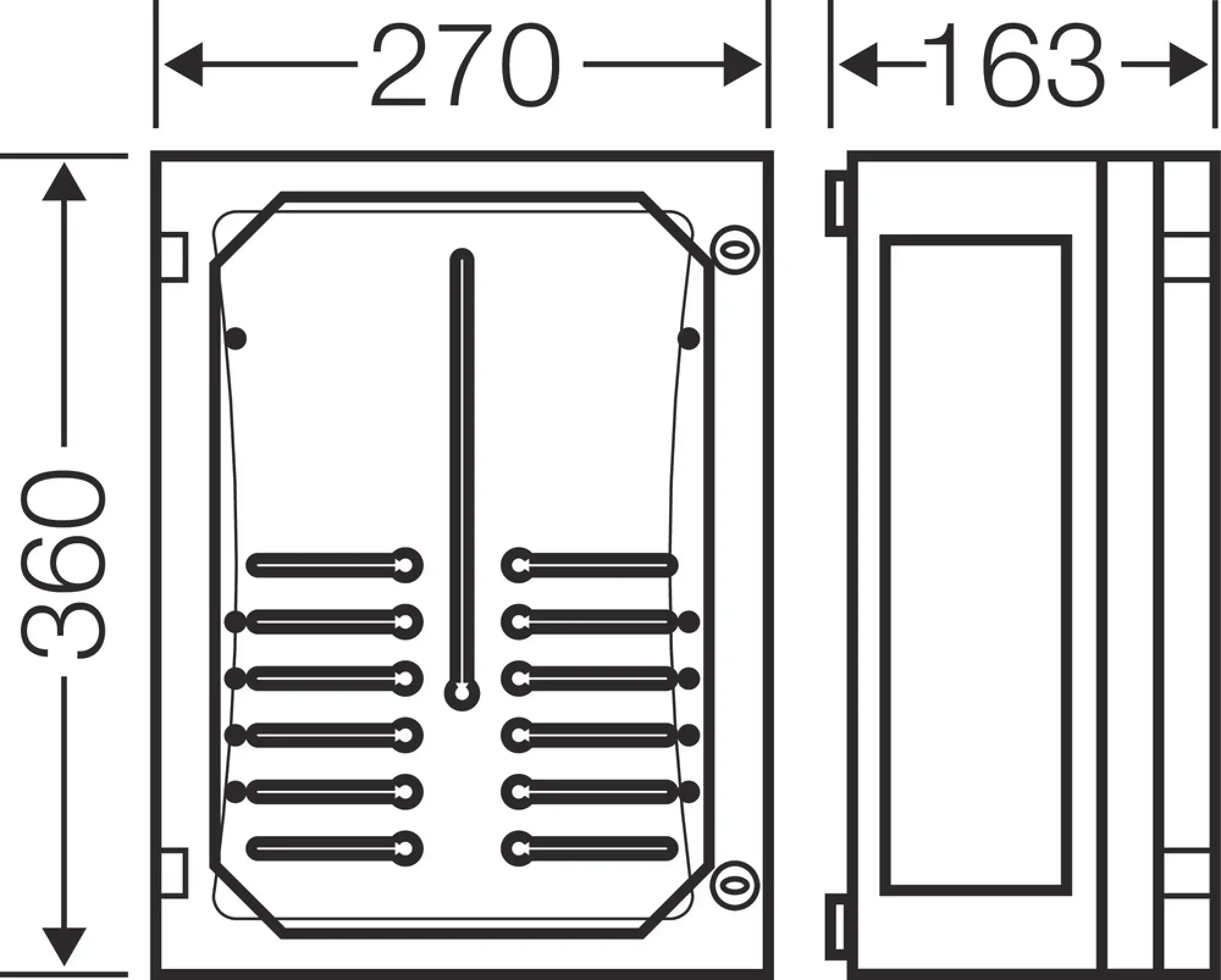 Hensel 68000213 ENYSTAR-Zählergehäuse, Zählereinbautiefe 136 mm FP 2211 (img_003)