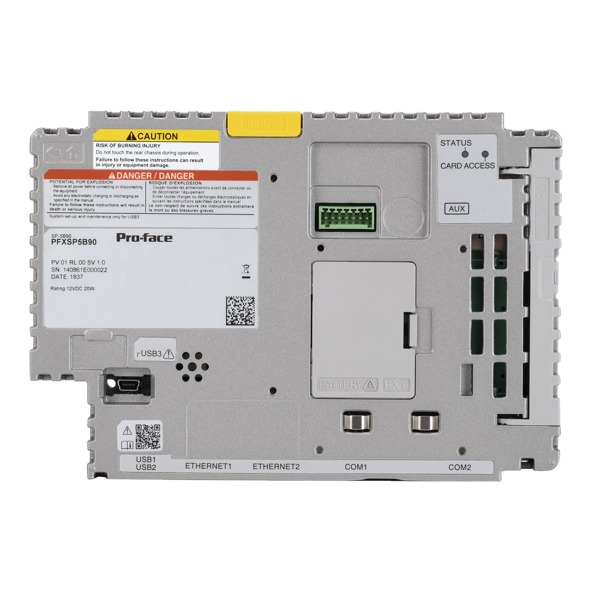 Schneider Electric PFXSP5B90 Pro-face SP5000X Outdoor Box Module for 7", 12", 15" Display SP5000X, 2 x Ethernet, 2 x Serial COM, USB, 2 x SD card slot (img_002) Schneider Electric PFXSP5B90 Pro-face SP5000X Outdoor Box Module for 7", 12", 15" Display SP5000X, 2 x Ethernet, 2 x Serial COM, USB, 2 x SD card slot (img_002)