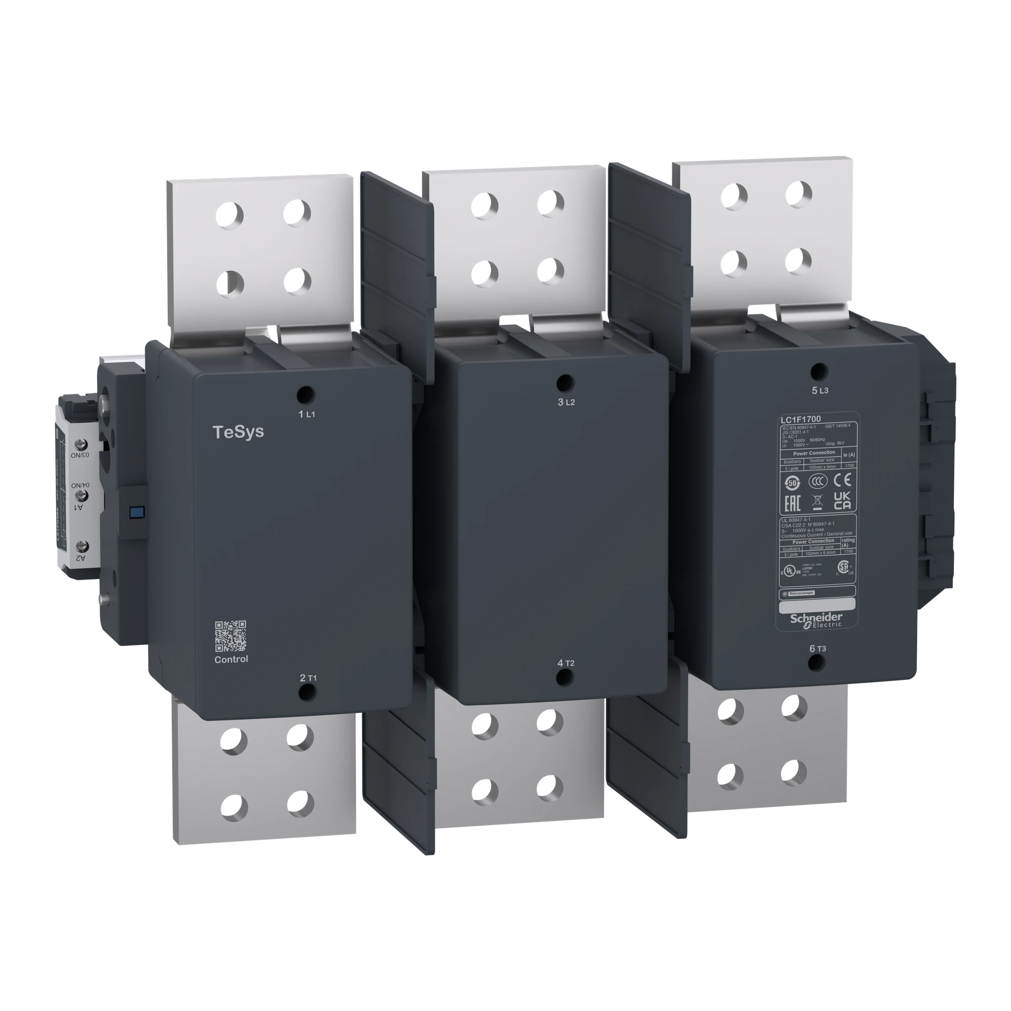 Schneider Electric LC1F1700F7 Power contactor LC1F 3p, coil 110 V AC (img_001)
