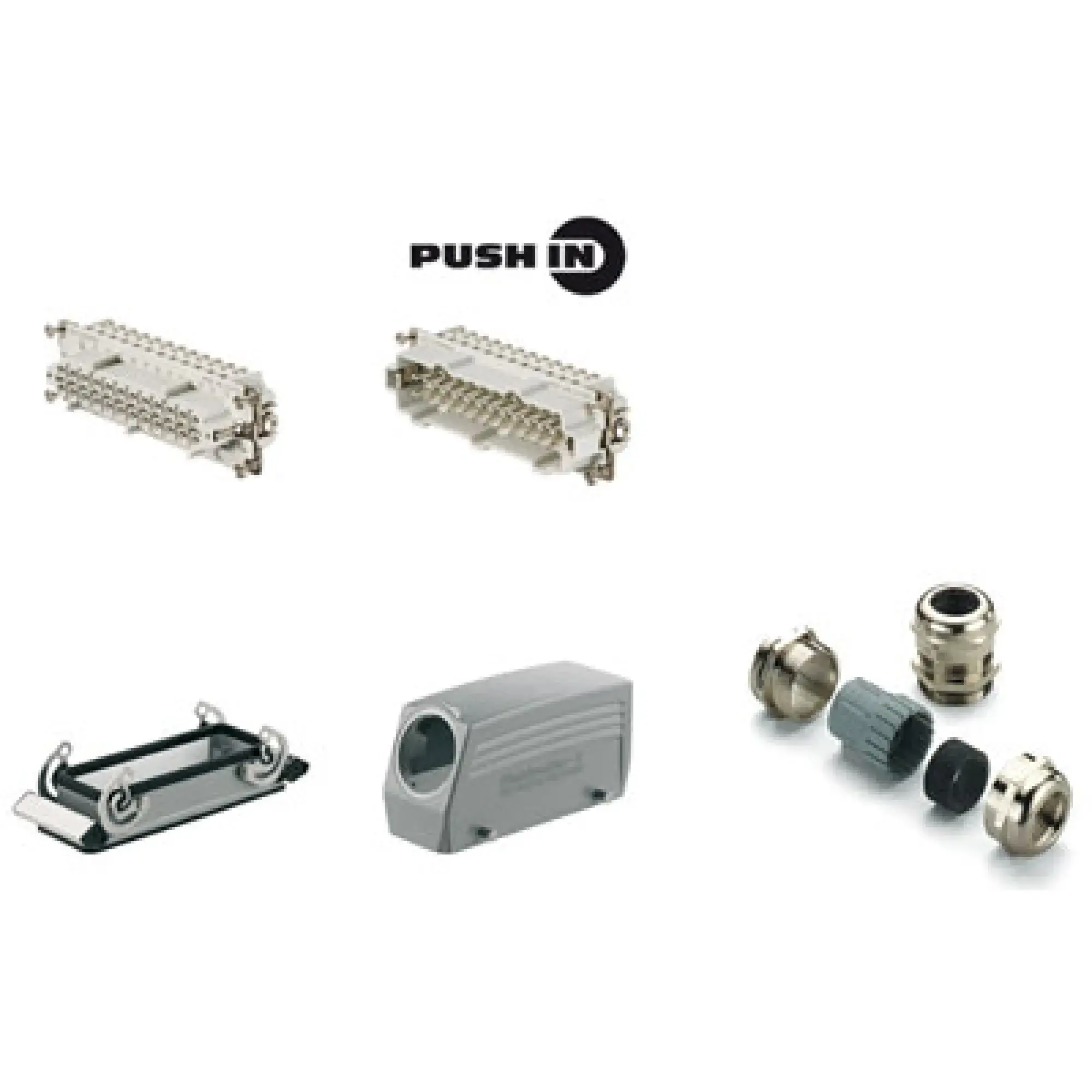 Weidmüller 1061780000 Industrial connectors (set), Series: HE, PUSH IN, Size: 8, Number of poles: 24 (img_001)
