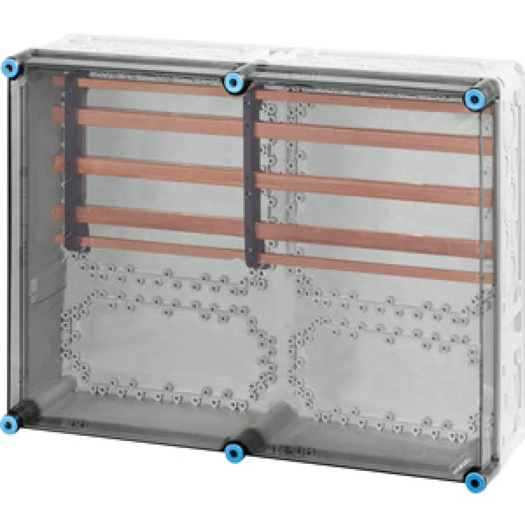 Hensel 20001328 Mi-Sammelschienengehäuse 600x450mm, Sammelschienen 400 A, 5polig Mi 6655 (img_001)