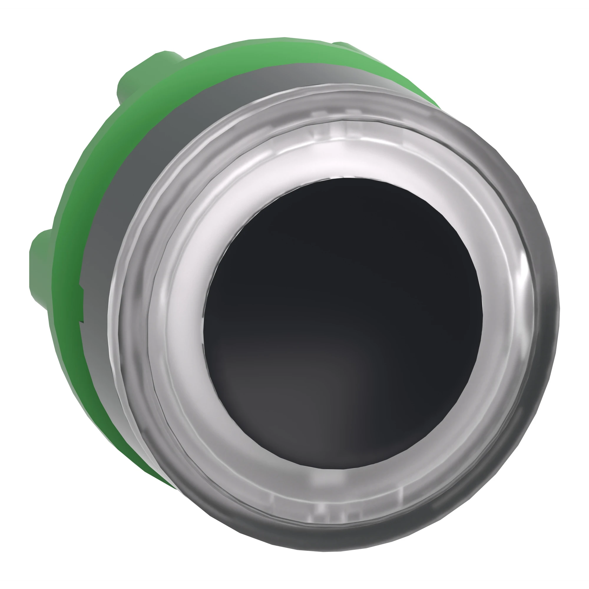 Schneider Electric ZB5AW913 Illuminated push button, front element, Harmony XB5, plastic, 22mm, white, for universal LED, illuminated ring (img_001)